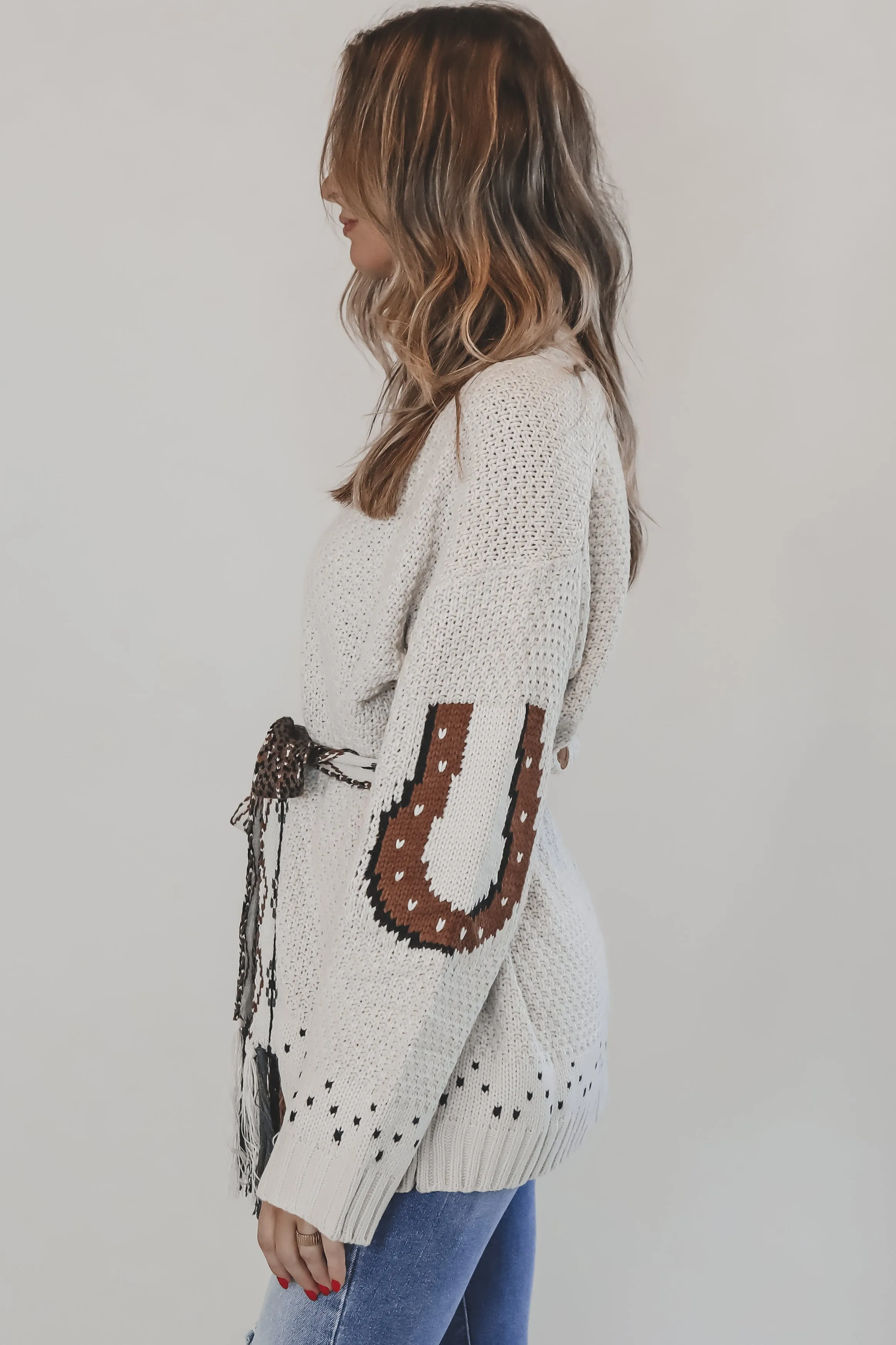 Country Chic Embroidered Horse Sweater Cardigan sold by Amazing Lace product image thumbnail 3