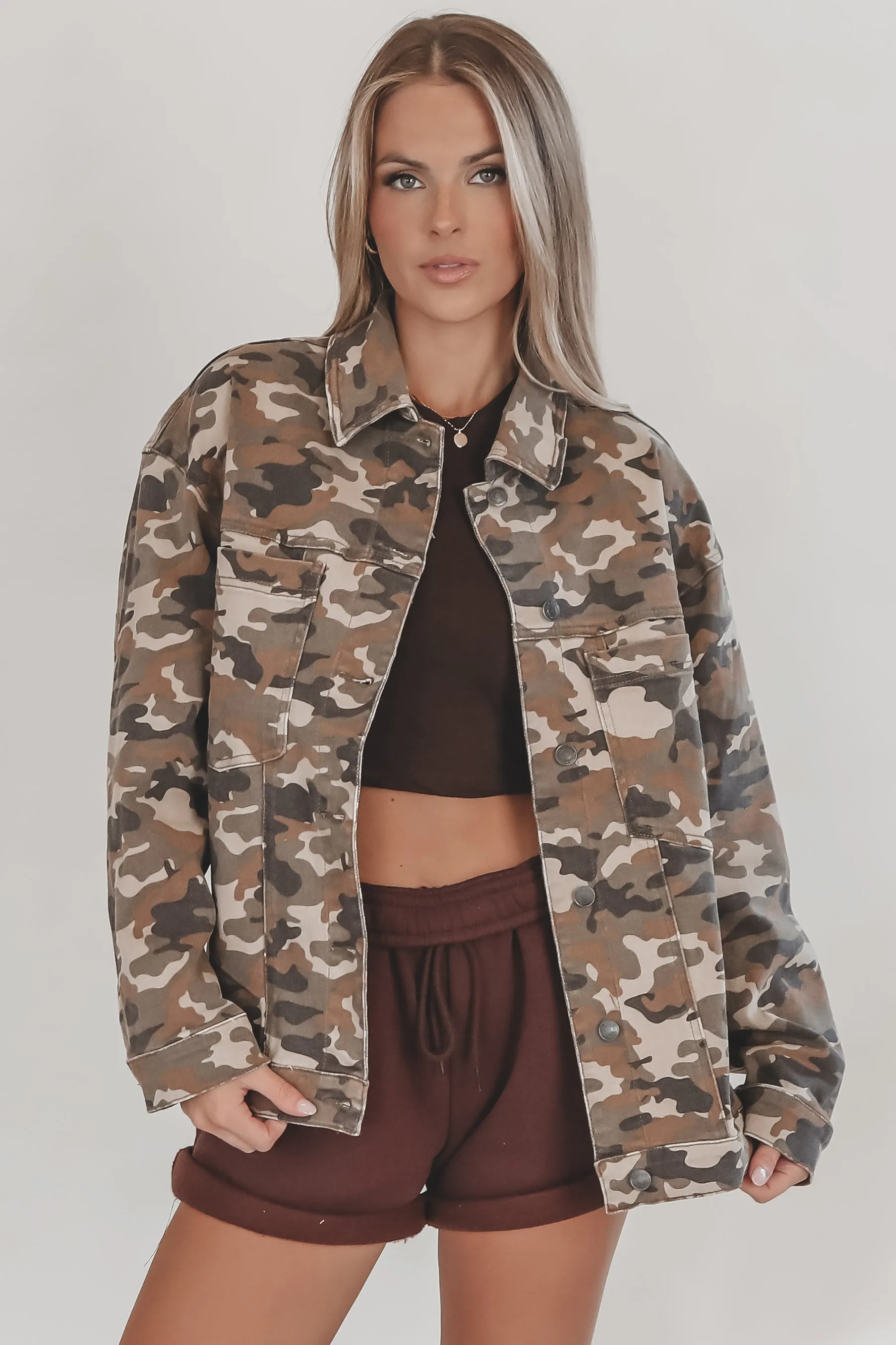 Calm Cool And Camo Denim Jacket sold by Amazing Lace product image thumbnail 2
