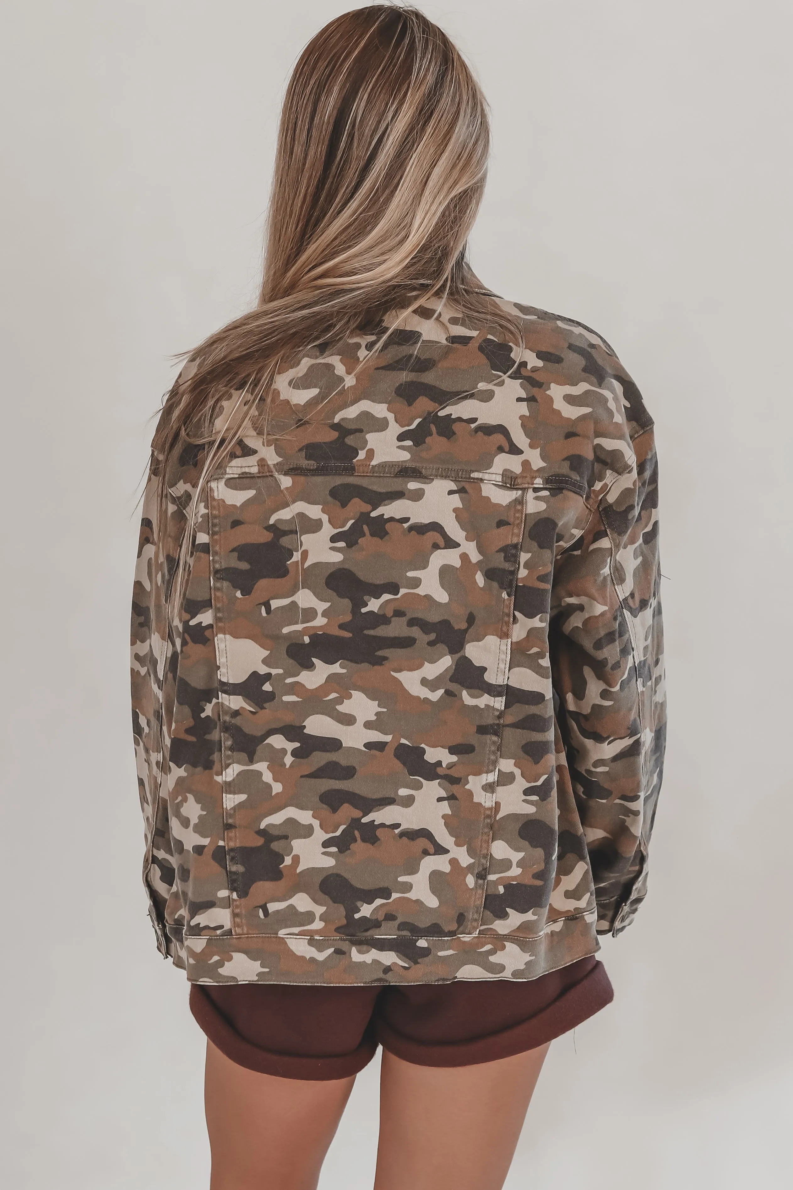 Calm Cool And Camo Denim Jacket sold by Amazing Lace product image thumbnail 3