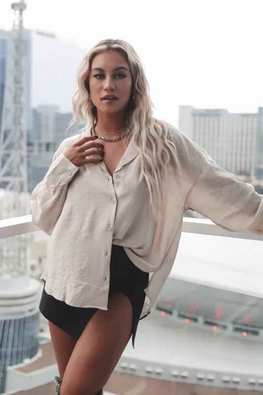 Better Than The Rest Cream Button Up Blouse sold by Amazing Lace
