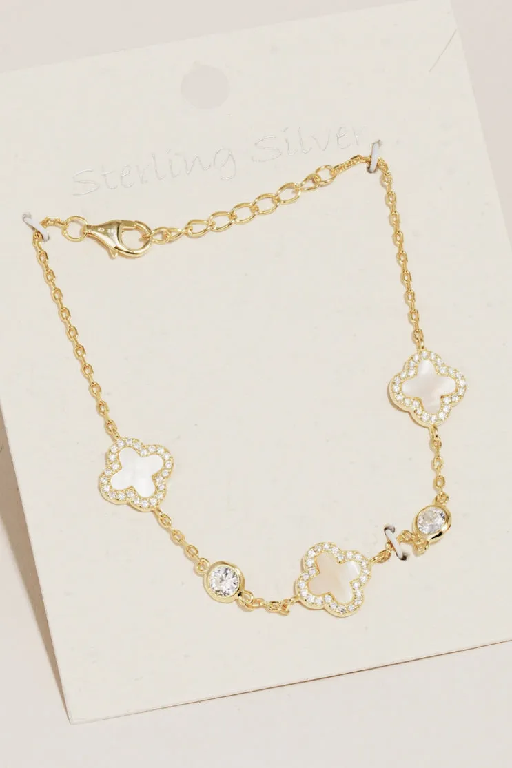 Call Me Classy Sterling Silver Clover Bracelet sold by Amazing Lace product image thumbnail 3
