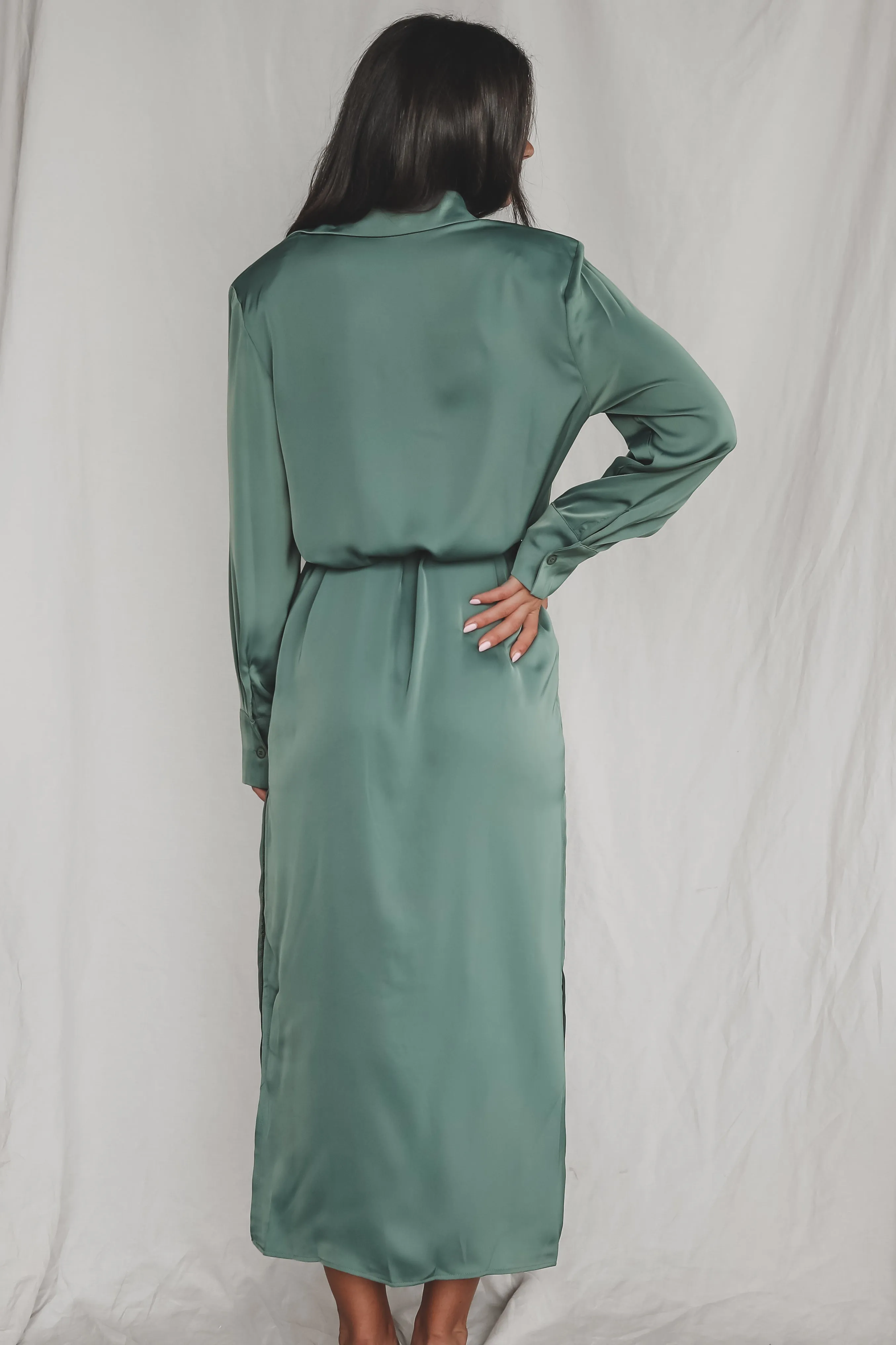 DEAL Bet On You Button Up Maxi Dress sold by Amazing Lace product image thumbnail 3