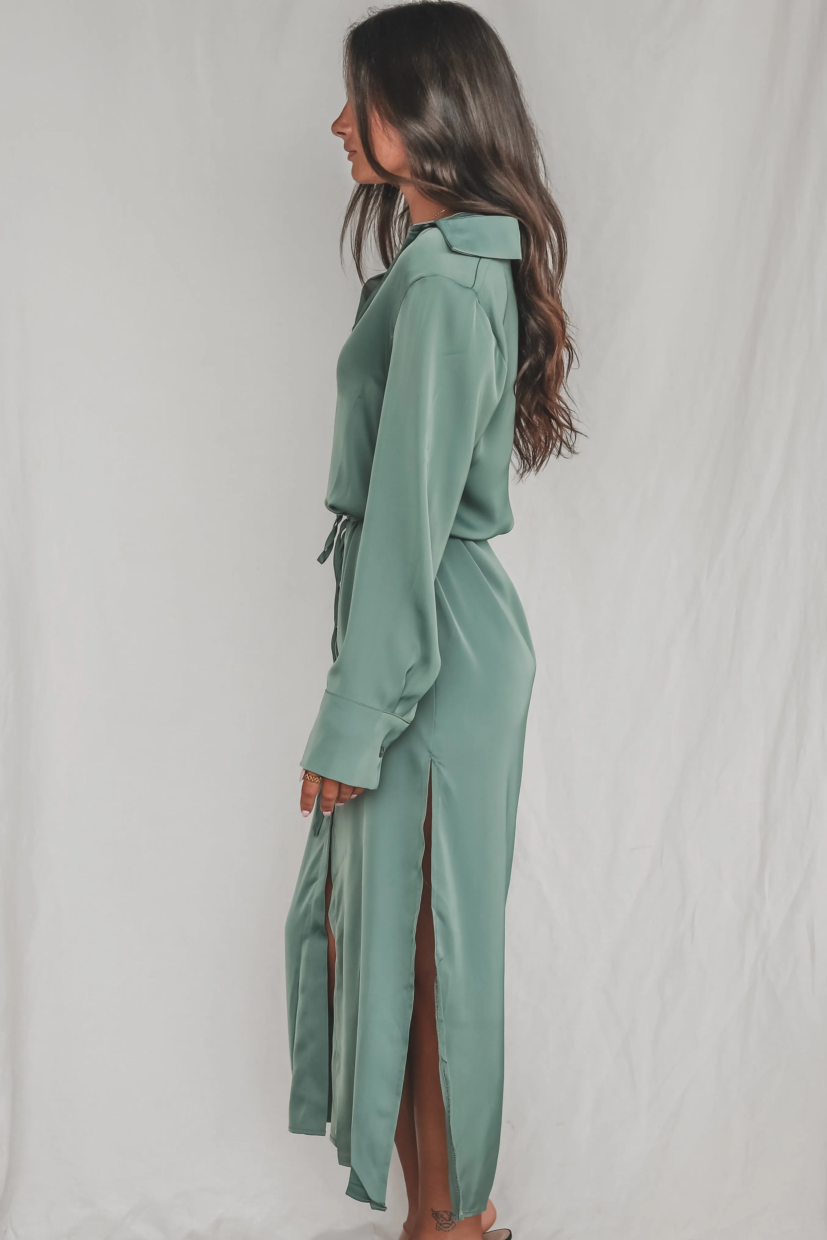 DEAL Bet On You Button Up Maxi Dress sold by Amazing Lace product image thumbnail 2