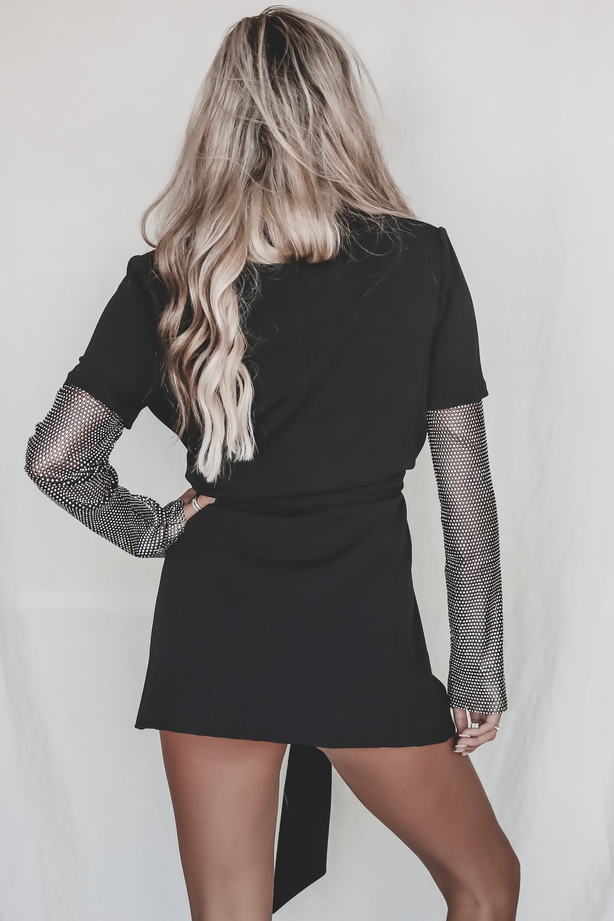 Sassy And Sophisticated Rhinestone Blazer Dress sold by Amazing Lace product image thumbnail 3