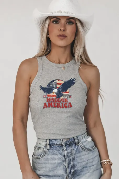 Made in America Eagle Tank Top sold by Amazing Lace product image thumbnail 3