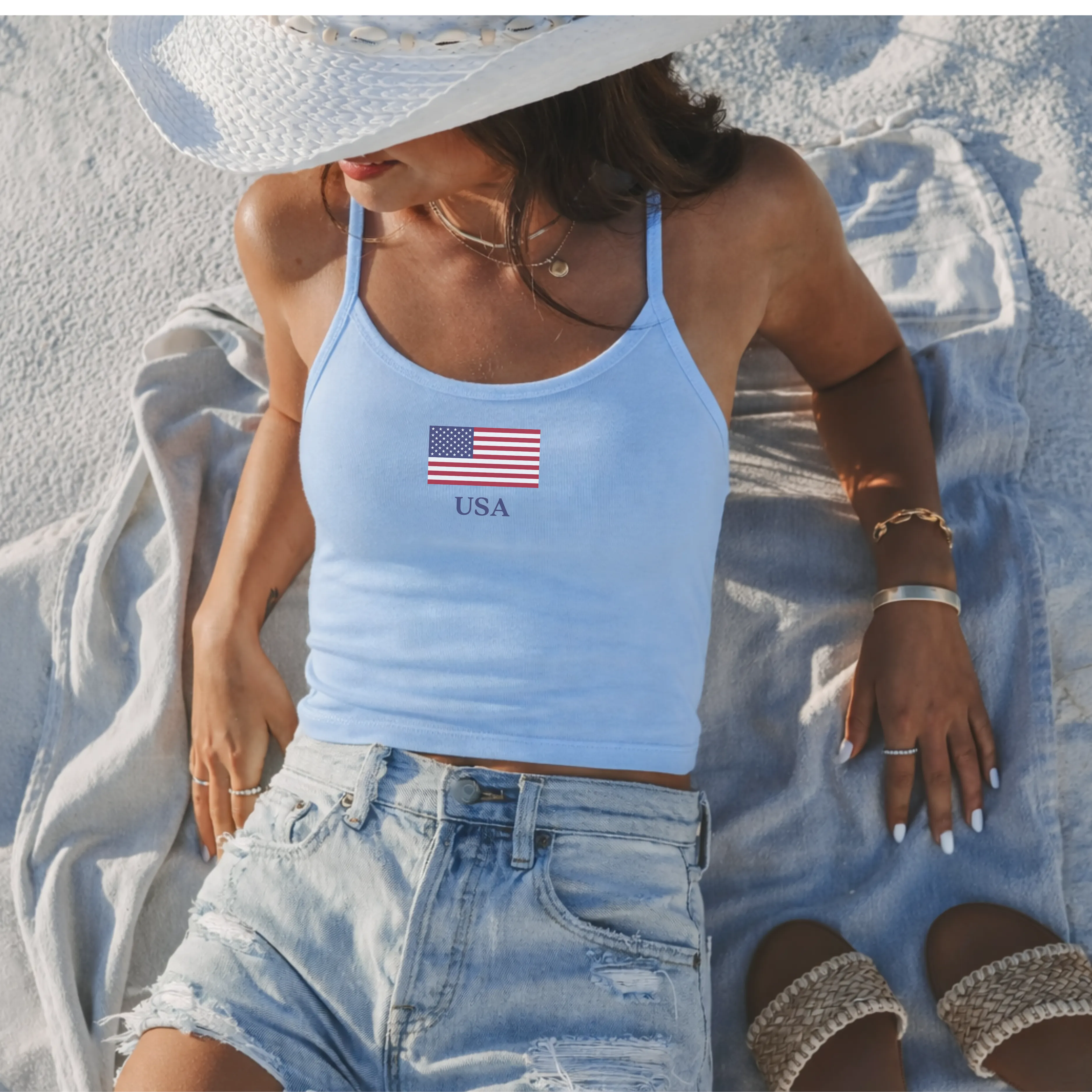 USA Flag Tank sold by Amazing Lace product image thumbnail 3