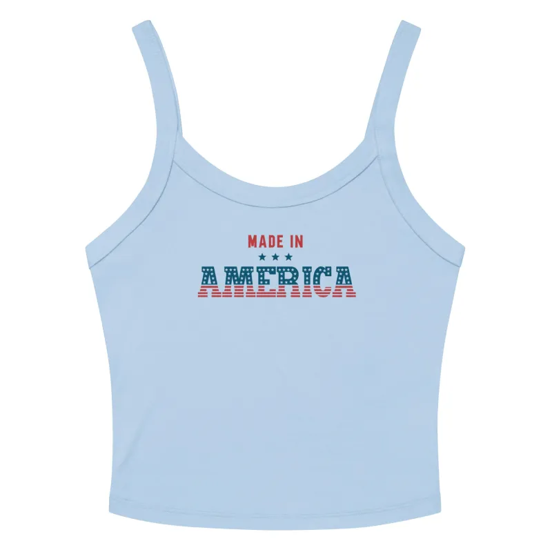 Women’s micro-rib tank top made by Amazing Lace