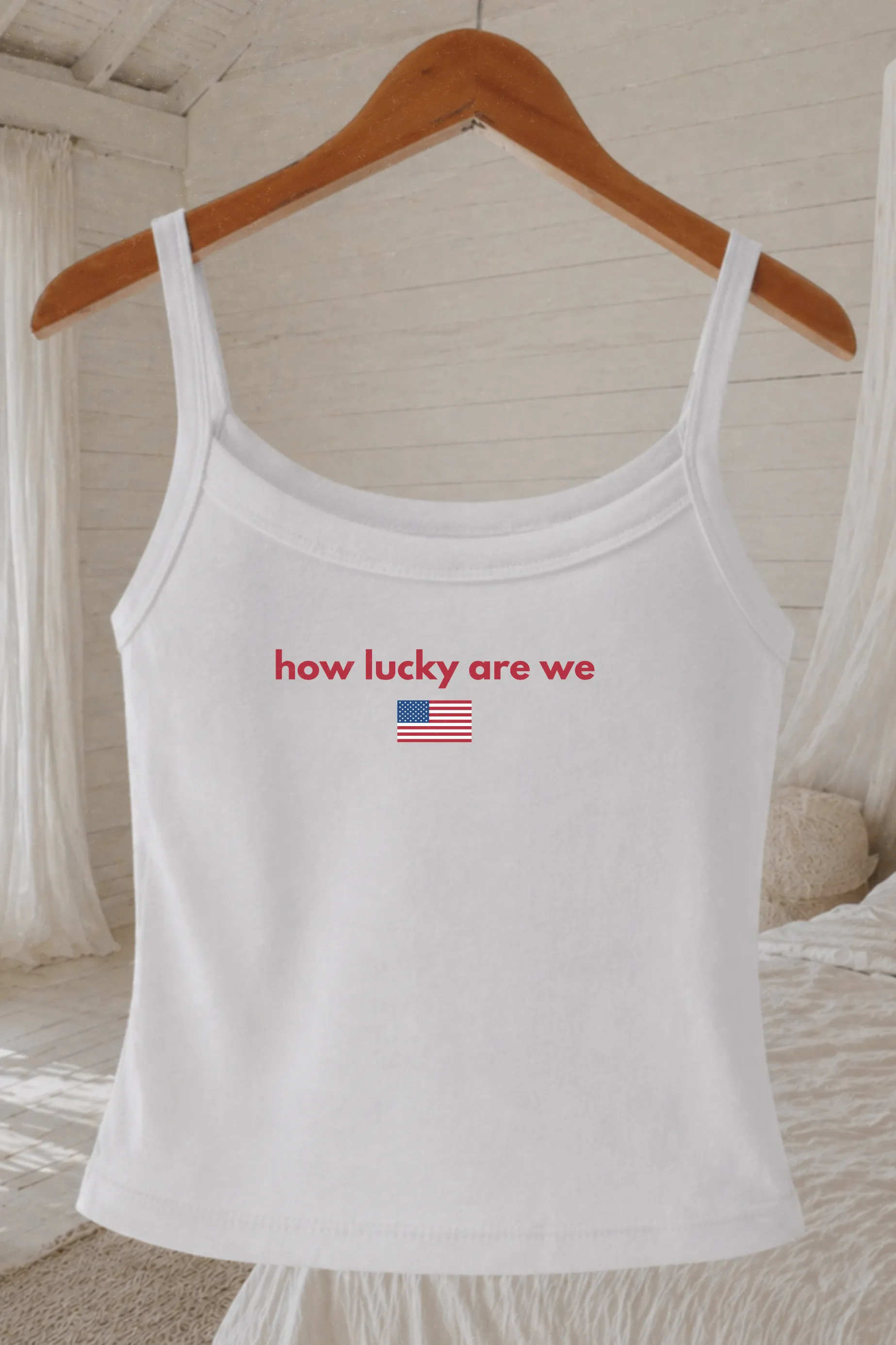 How Lucky USA Flag Tank sold by Amazing Lace product image thumbnail 3