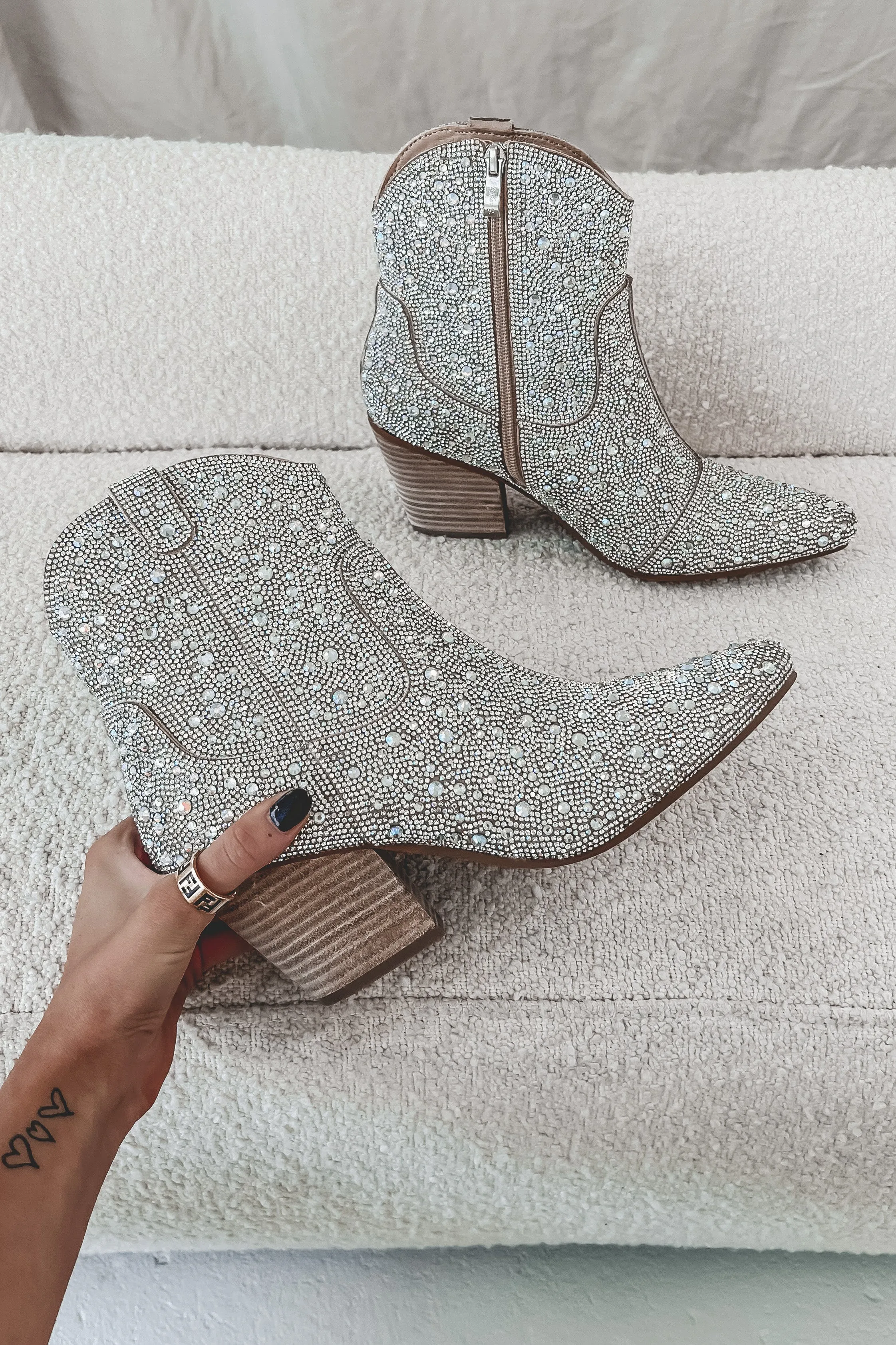 DEAL For Ever Ever Rhinestone Booties sold by Amazing Lace product image thumbnail 2