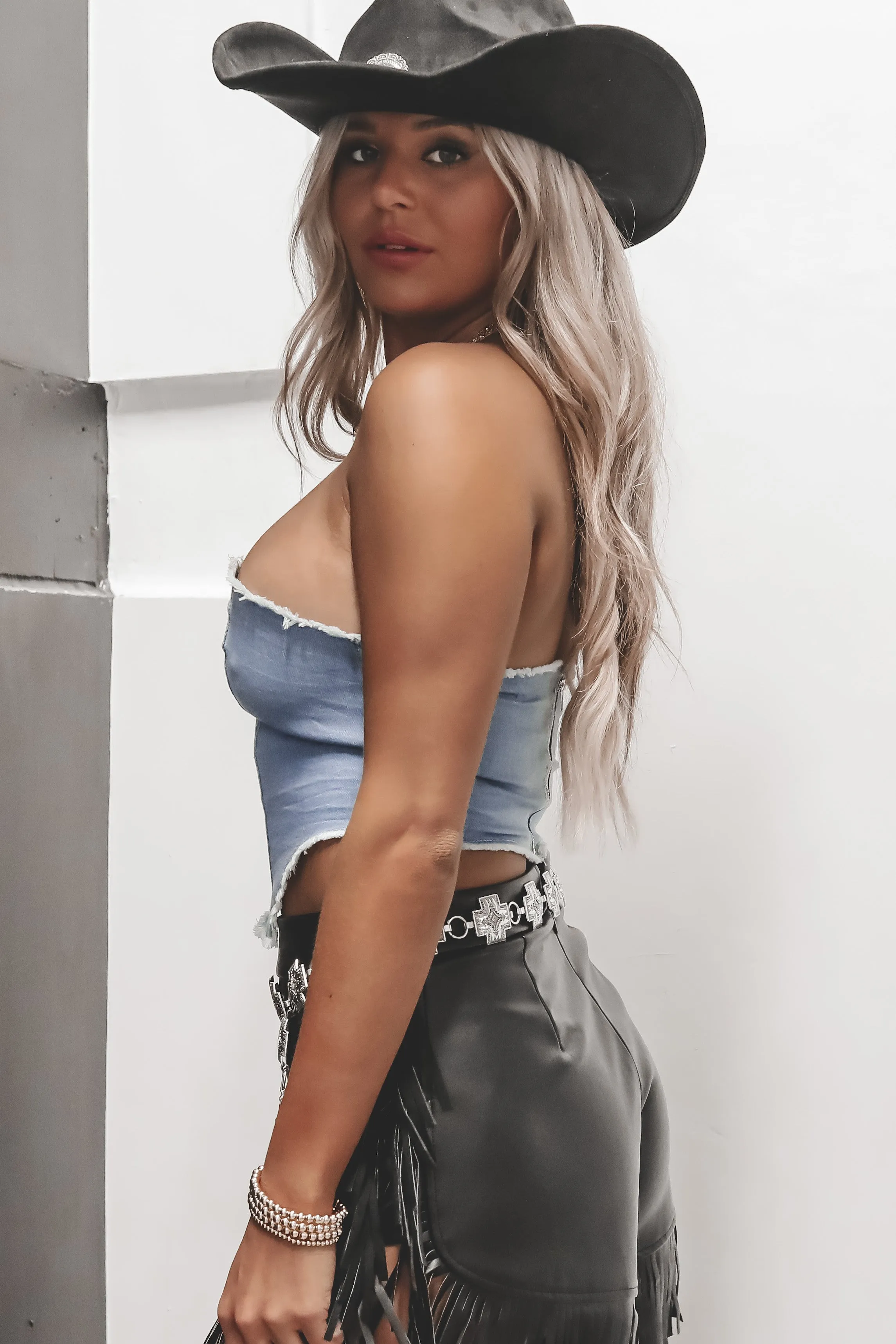 DEAL How We Do It Around Here Denim Top sold by Amazing Lace product image thumbnail 2