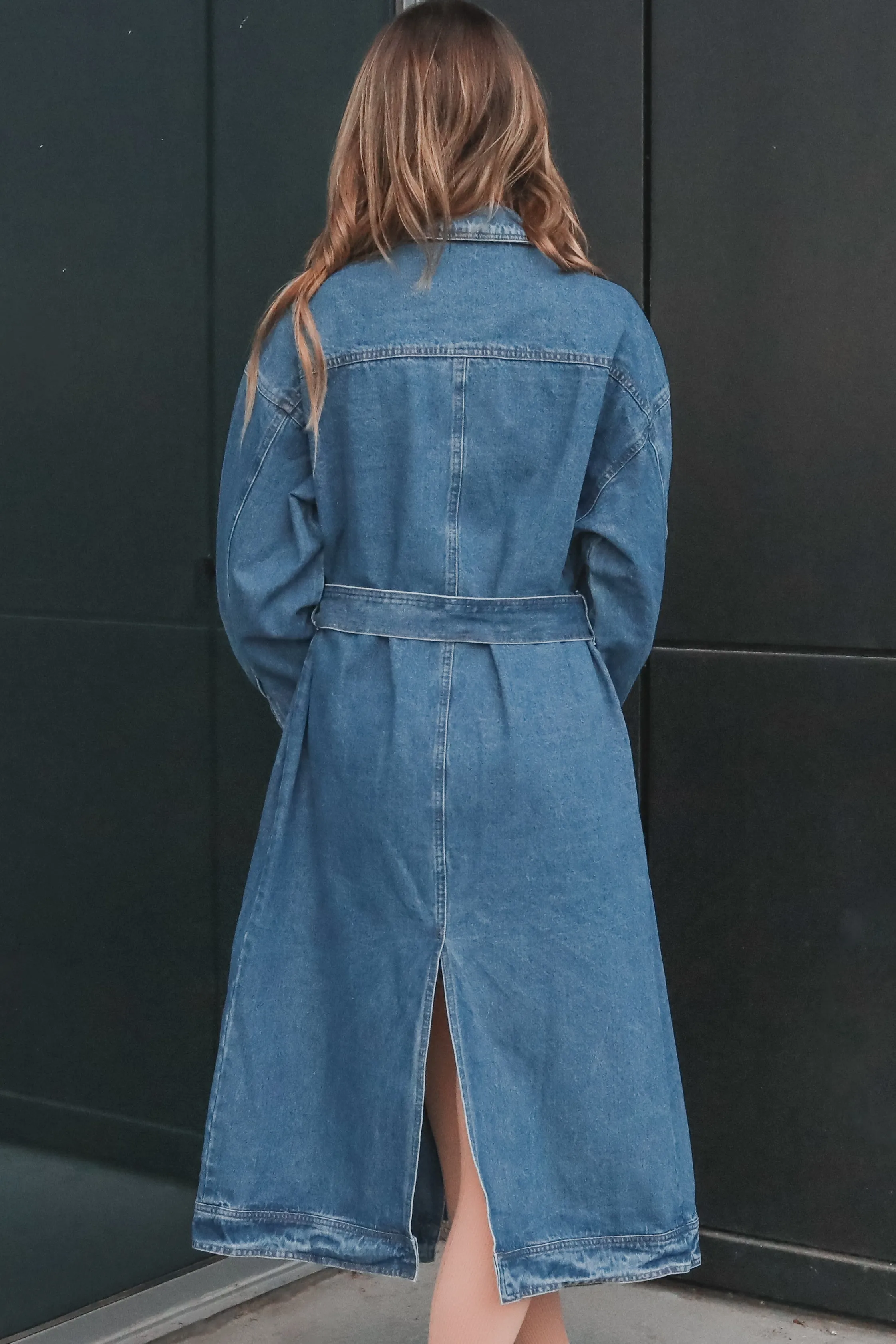 DEAL Cool Girls Have More Fun Denim Trench sold by Amazing Lace product image thumbnail 2