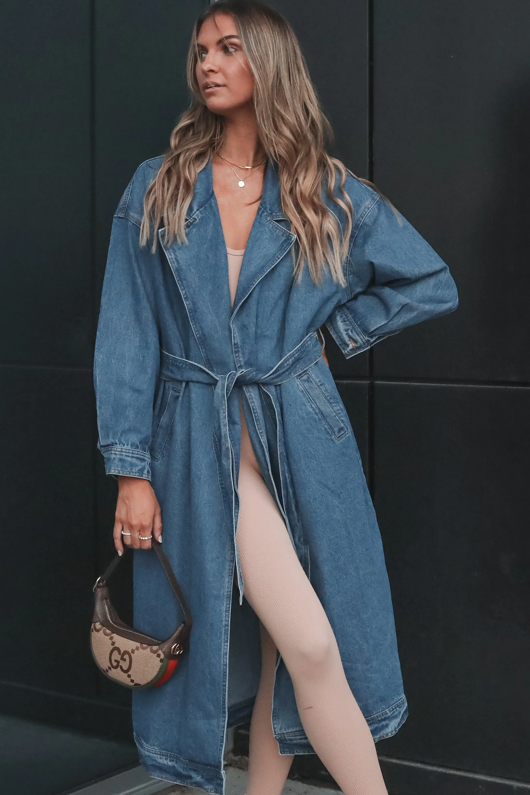 DEAL Cool Girls Have More Fun Denim Trench sold by Amazing Lace