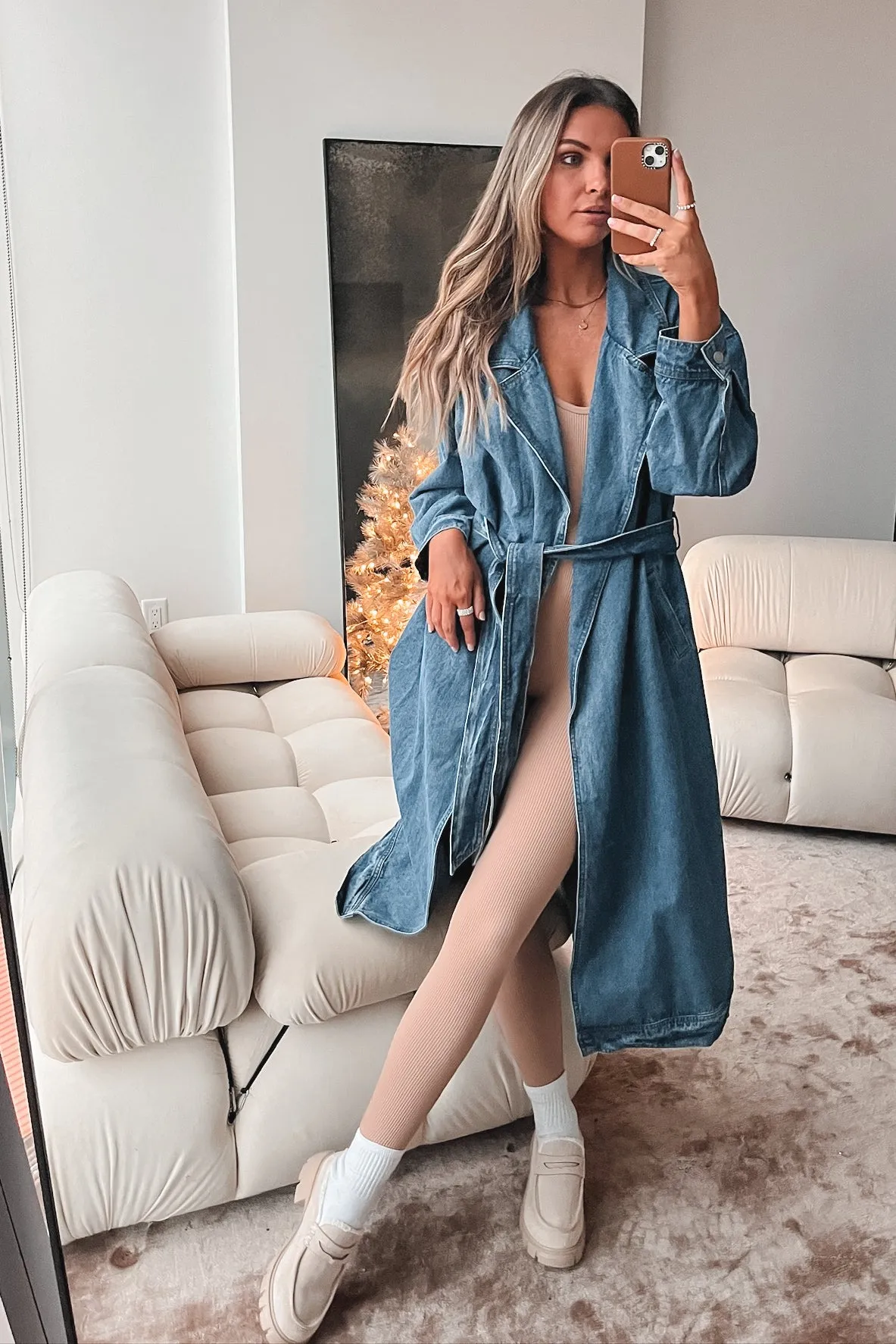 DEAL Cool Girls Have More Fun Denim Trench sold by Amazing Lace product image thumbnail 5