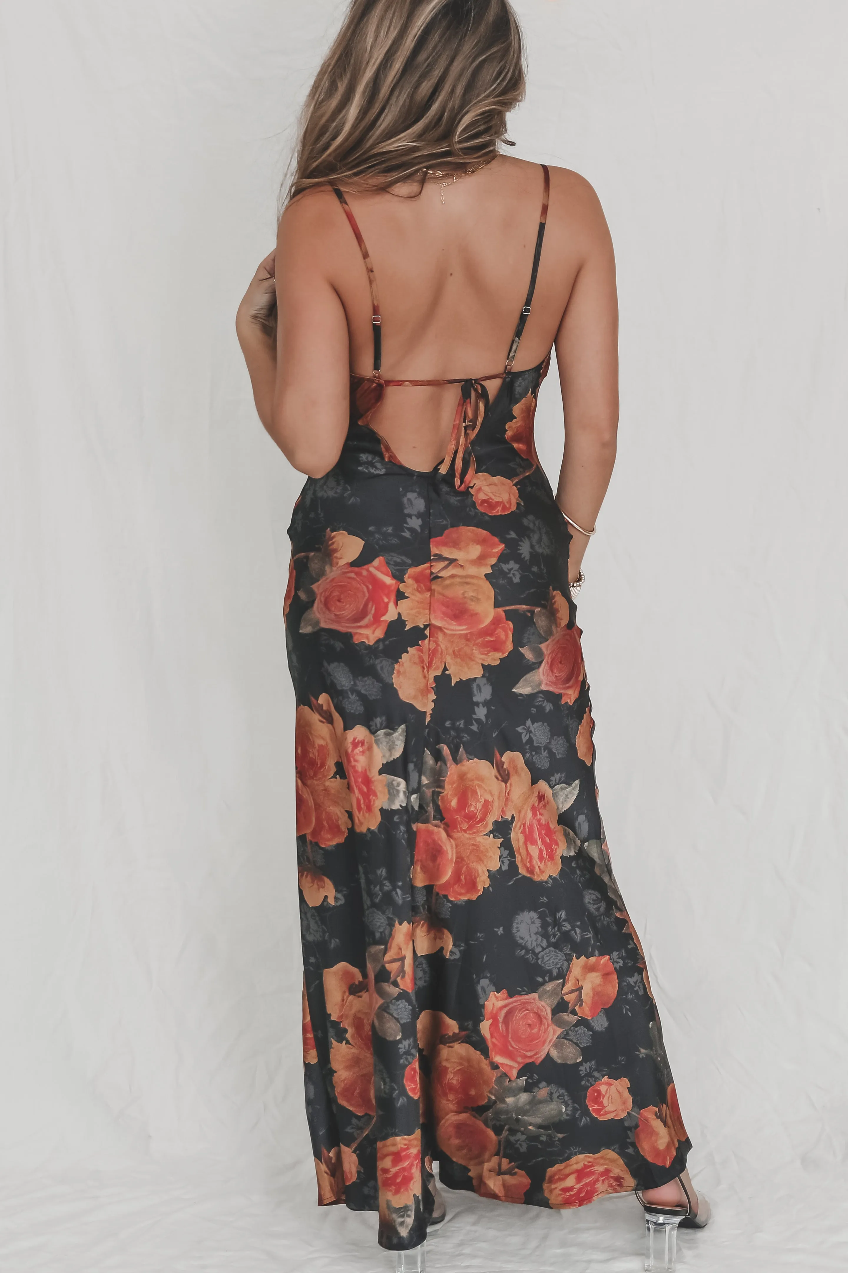 DEAL Midnight Hour Floral Black Maxi Dress sold by Amazing Lace product image thumbnail 2
