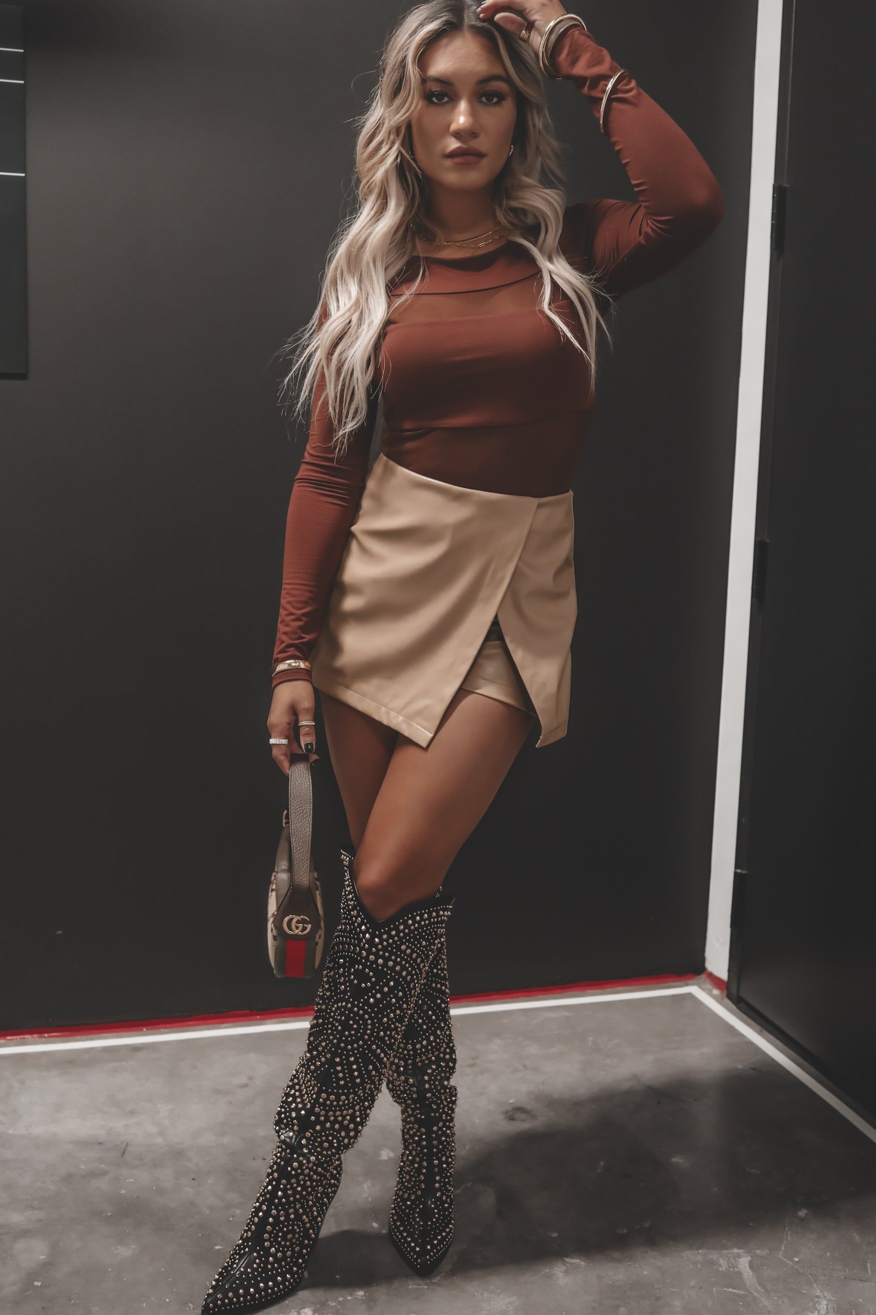 DEAL Make Time Leather Envelope Skort sold by Amazing Lace product image thumbnail 3