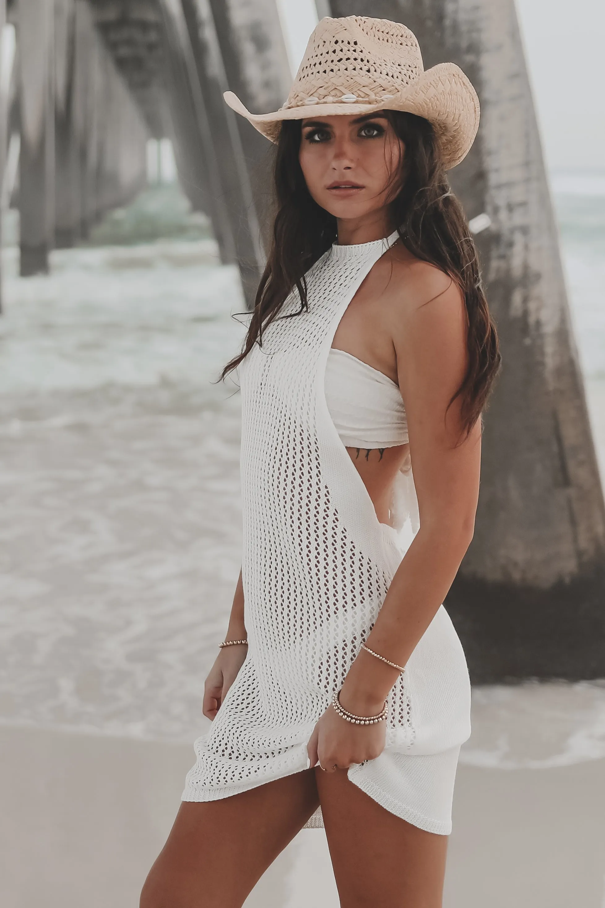 DEAL Hats Off Summer Halter Cover Up Dress sold by Amazing Lace product image thumbnail 3