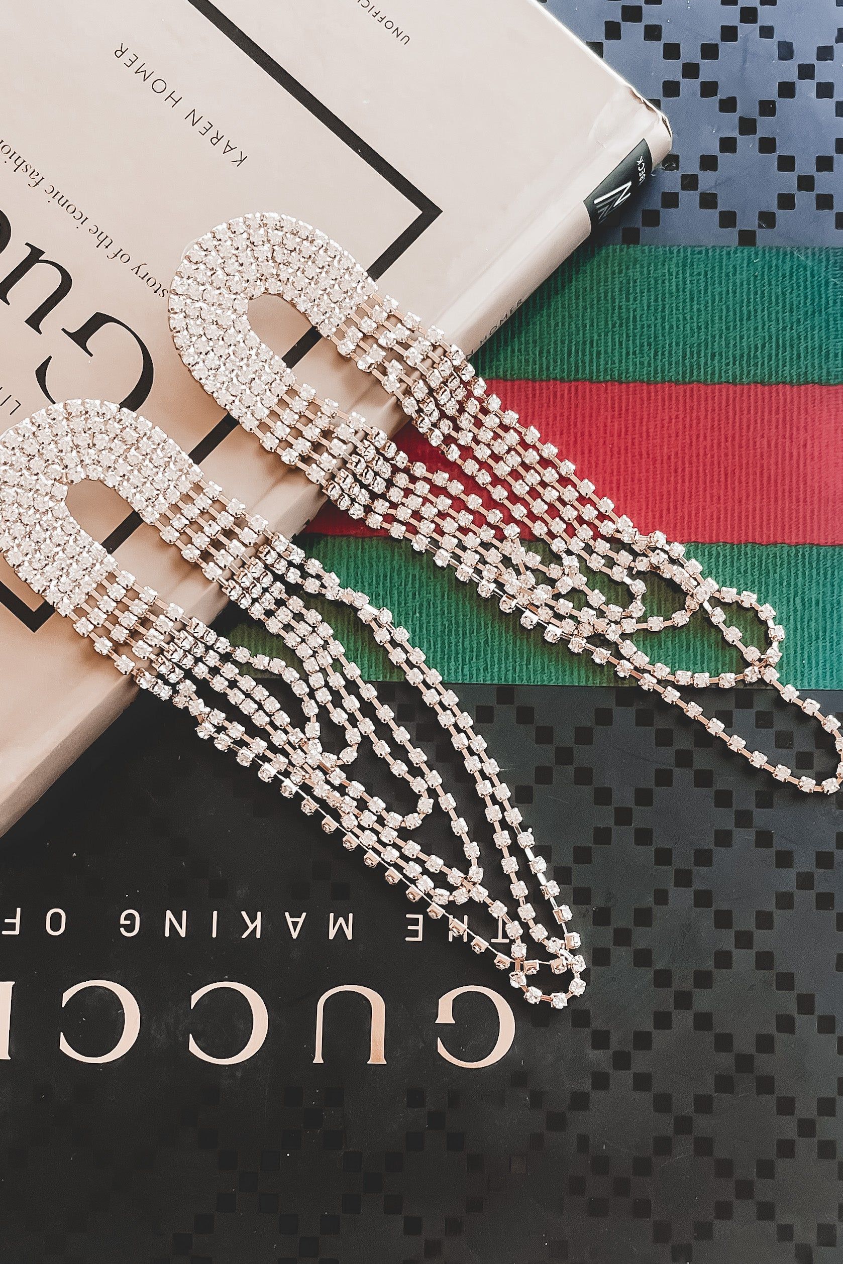 A Party Now Rhinestone Statement Earrins sold by Amazing Lace product image thumbnail 3