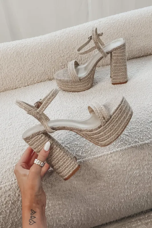 Ocean Side Runway Jute Heels sold by Amazing Lace
