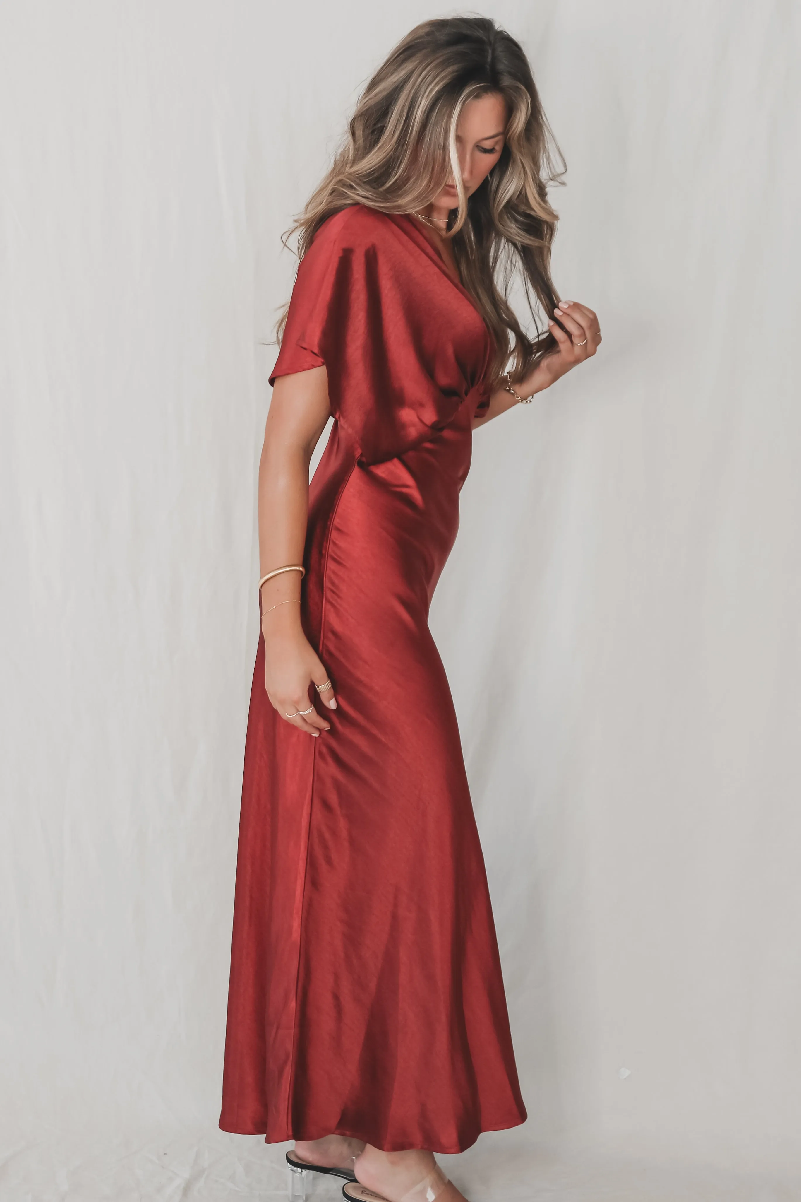 I Have Formally Arrived Satin Maxi Dress sold by Amazing Lace product image thumbnail 4