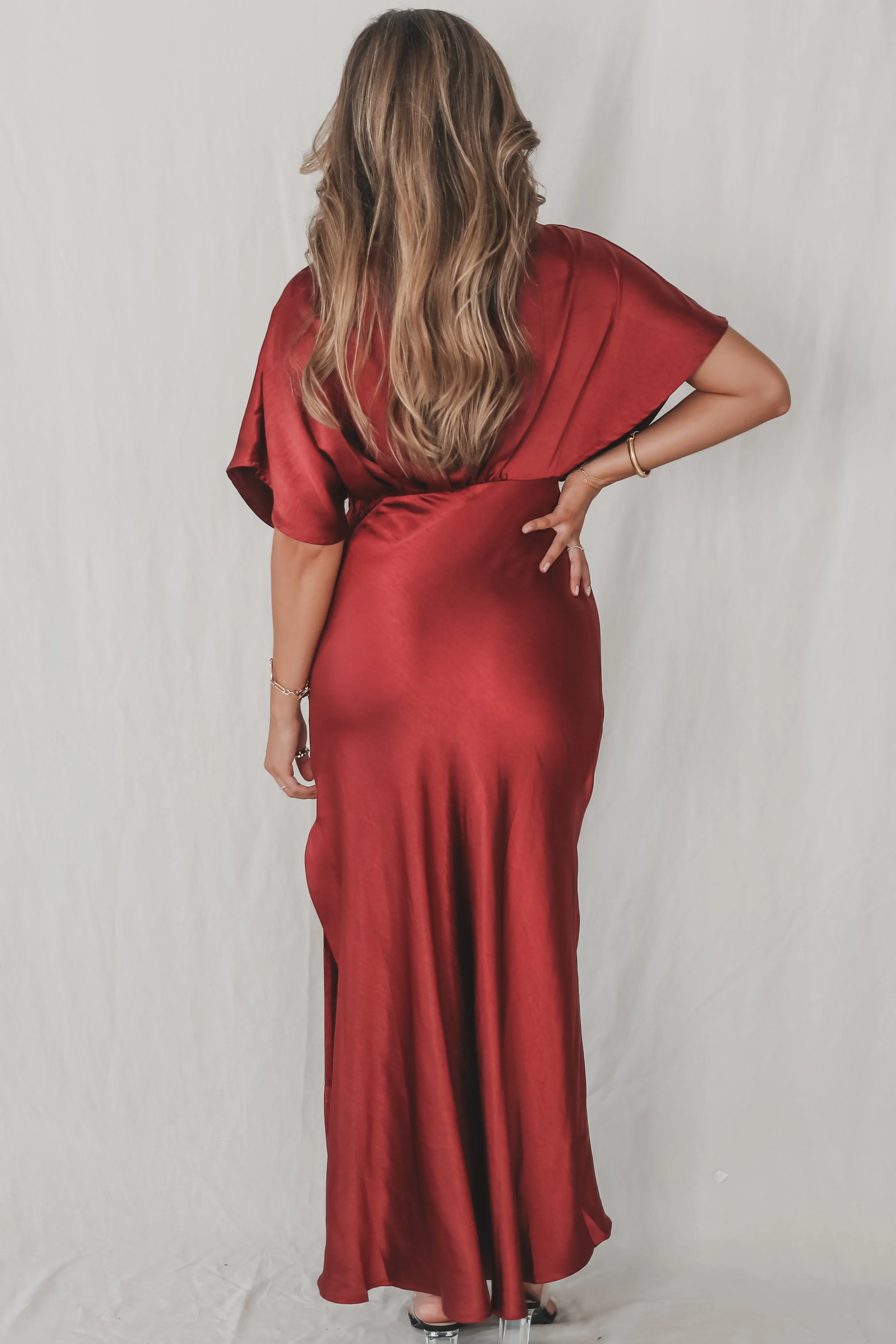 I Have Formally Arrived Satin Maxi Dress sold by Amazing Lace product image thumbnail 5