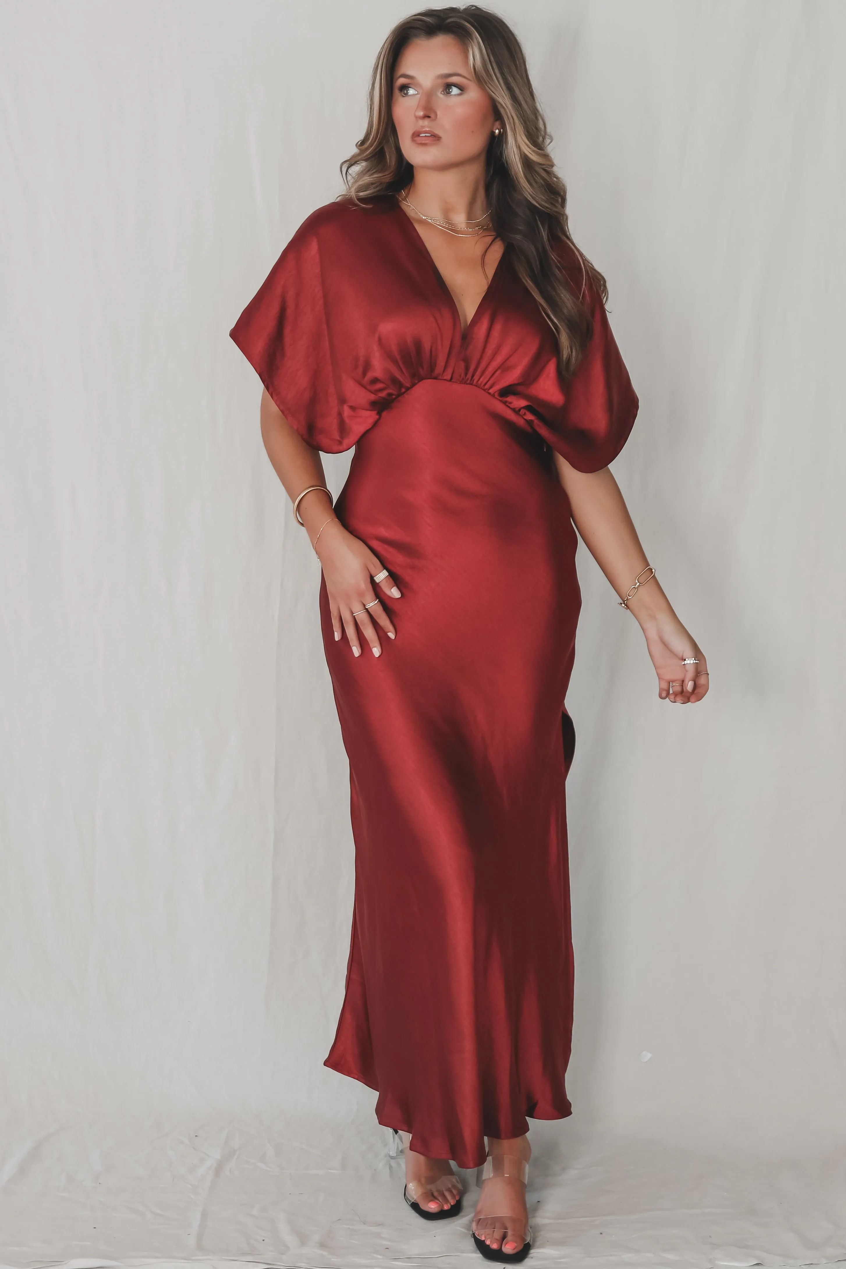 I Have Formally Arrived Satin Maxi Dress sold by Amazing Lace product image thumbnail 3