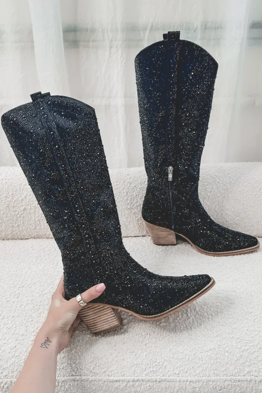 DEAL Shoes That Shine Rhinestone Western Boots sold by Amazing Lace