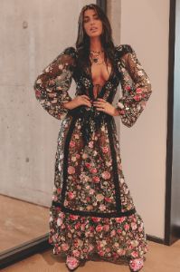 FOR LOVE & LEMONS Luna Black Maxi Dress sold by Amazing Lace