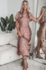 Heart Skips A Beat Flutter Sleeve Satin Maxi Dress sold by Amazing Lace