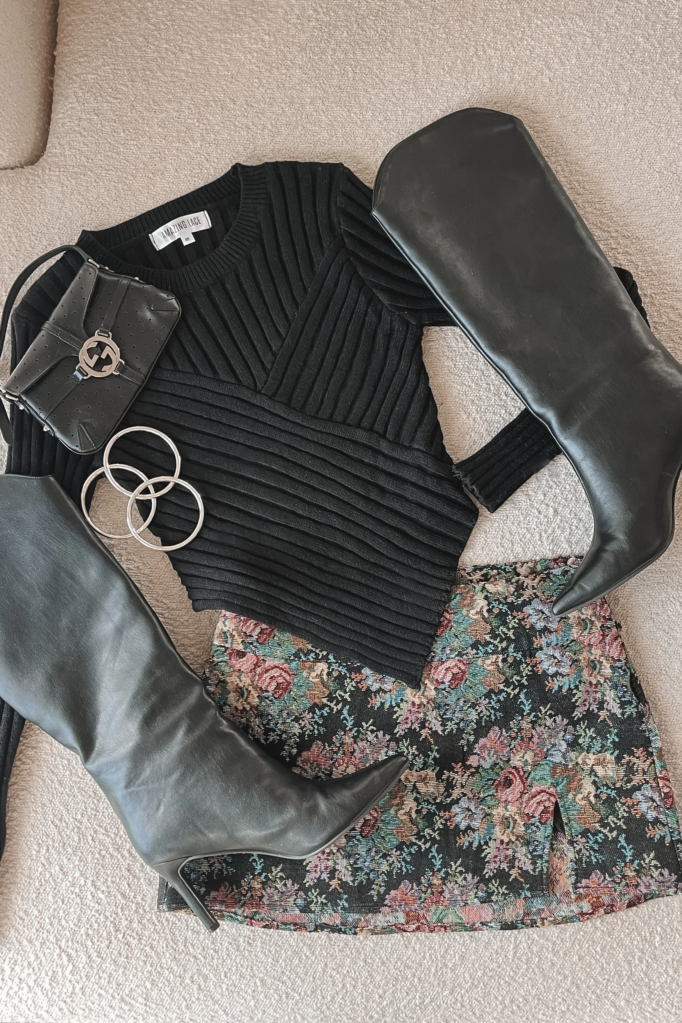 DEAL Love Like This Floral Brocade Mini Skort sold by Amazing Lace product image thumbnail 5