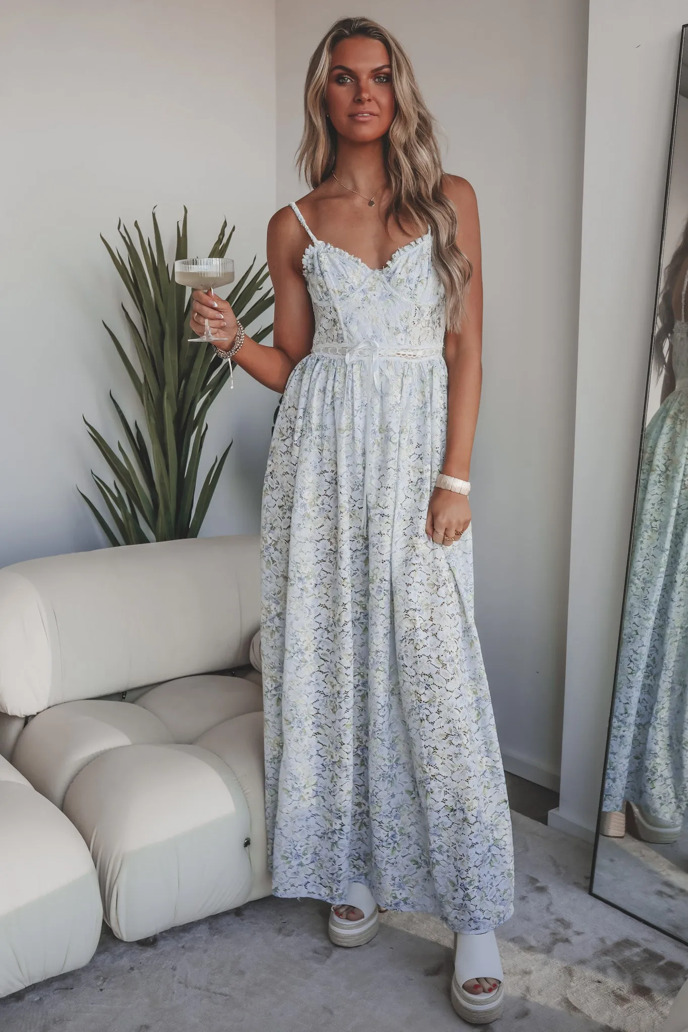 DEAL FOR LOVE & LEMONS DRESS Cecelia Lace Maxi Dress sold by Amazing Lace
