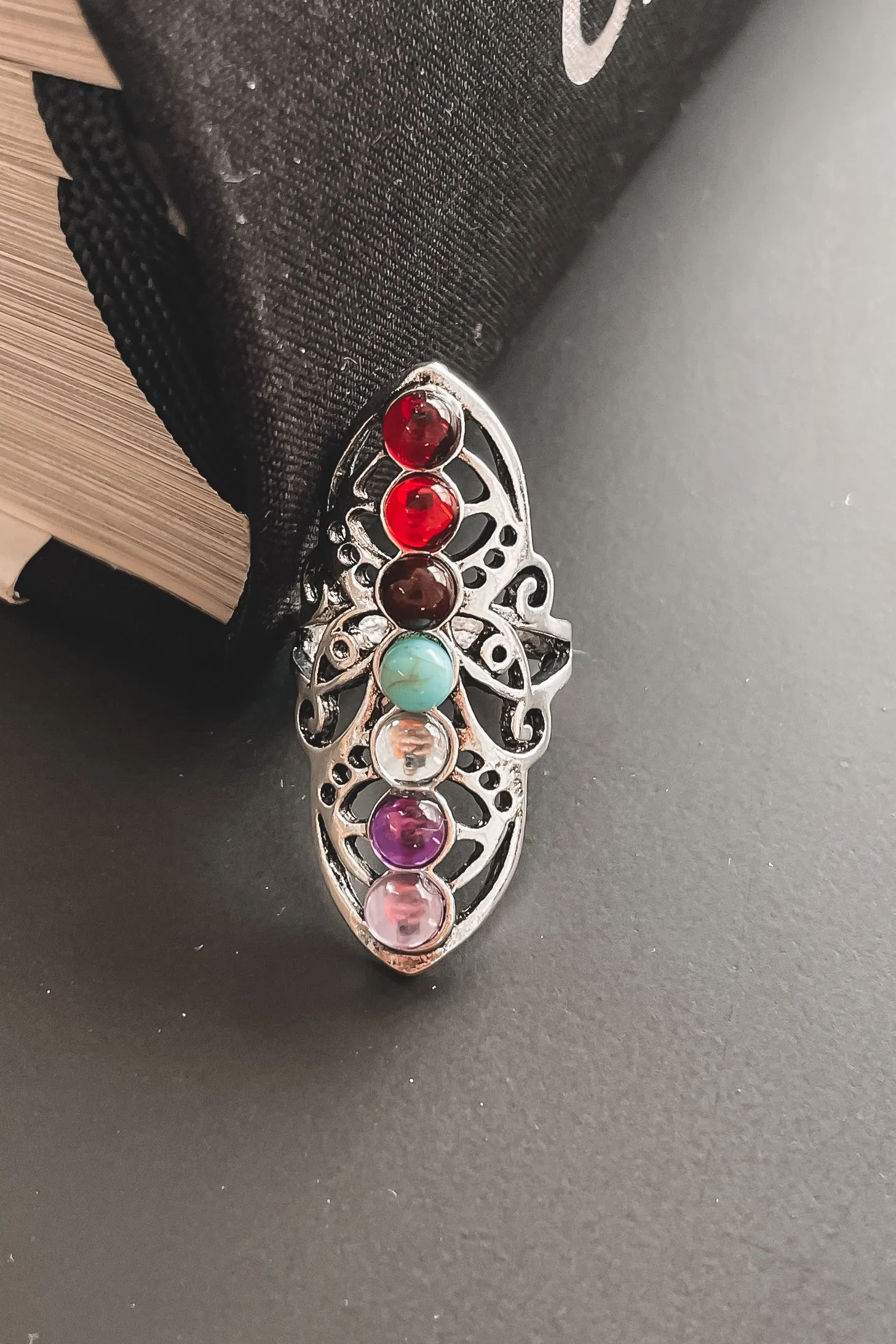 Oh She Went There Silver Western Turquiose Statment Rings sold by Amazing Lace product image thumbnail 2