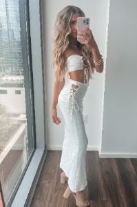 My Kind Of Warm Night White Two Piece Set sold by Amazing Lace