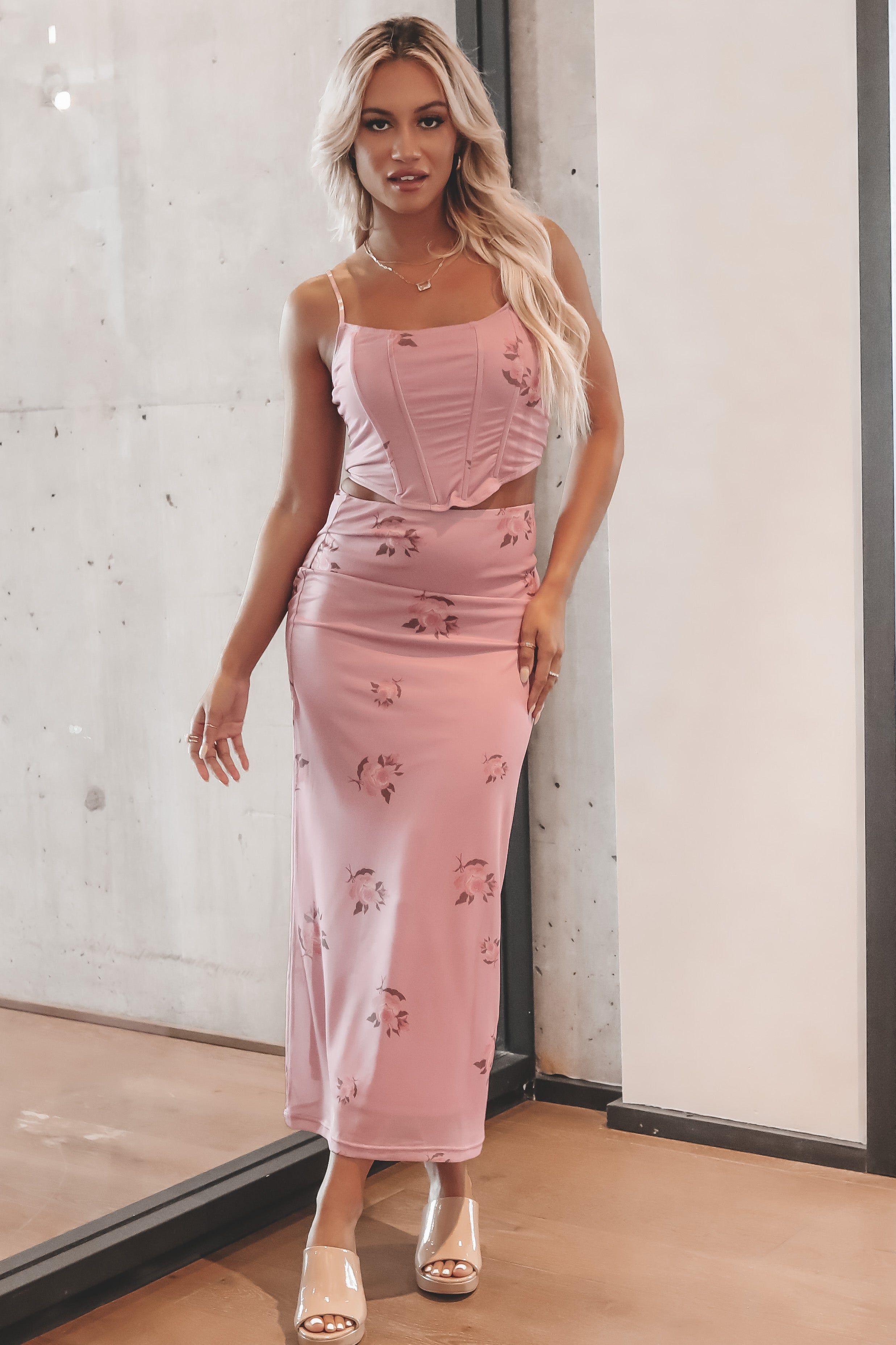 Keep My Promises Purple Floral Corset sold by Amazing Lace product image thumbnail 4