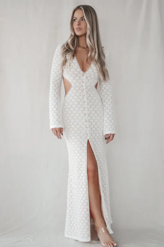 DEAL Sweet Little Thing Lace Long Sleeve Maxi Dress sold by Amazing Lace