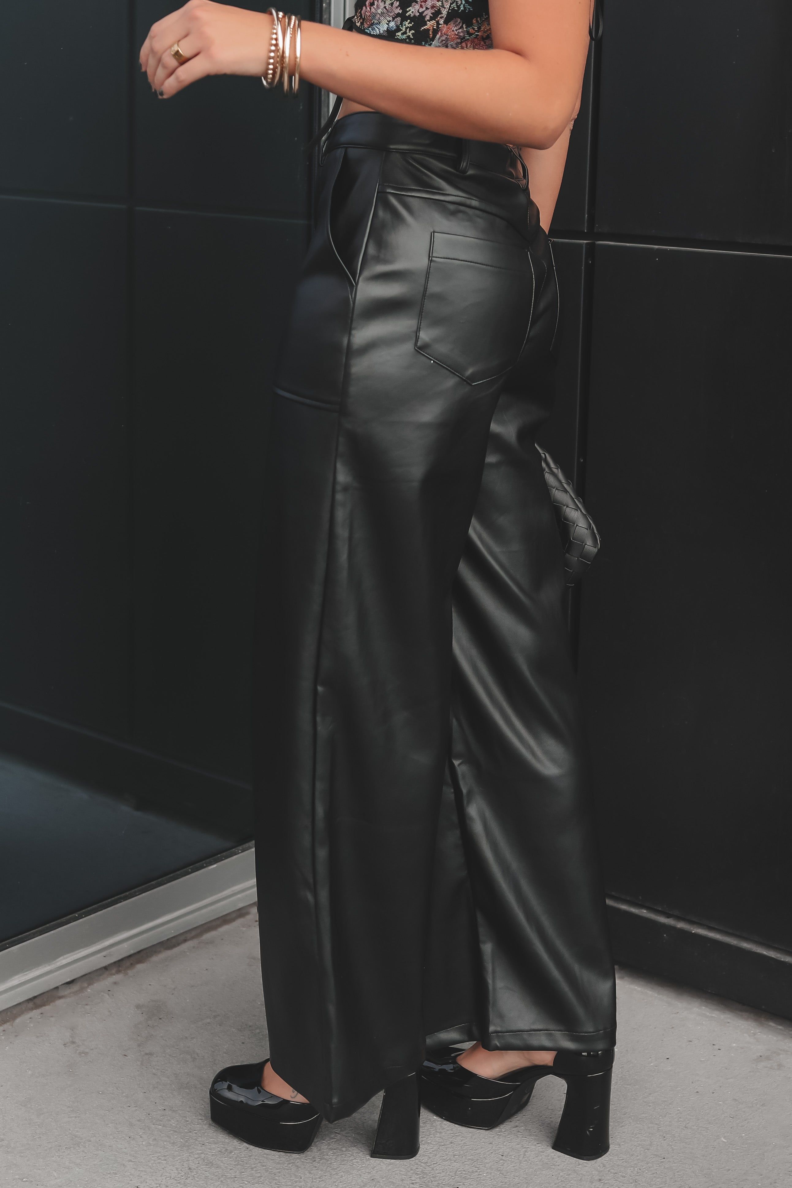 DEAL Living The Life Leather Flare Pants sold by Amazing Lace product image thumbnail 2