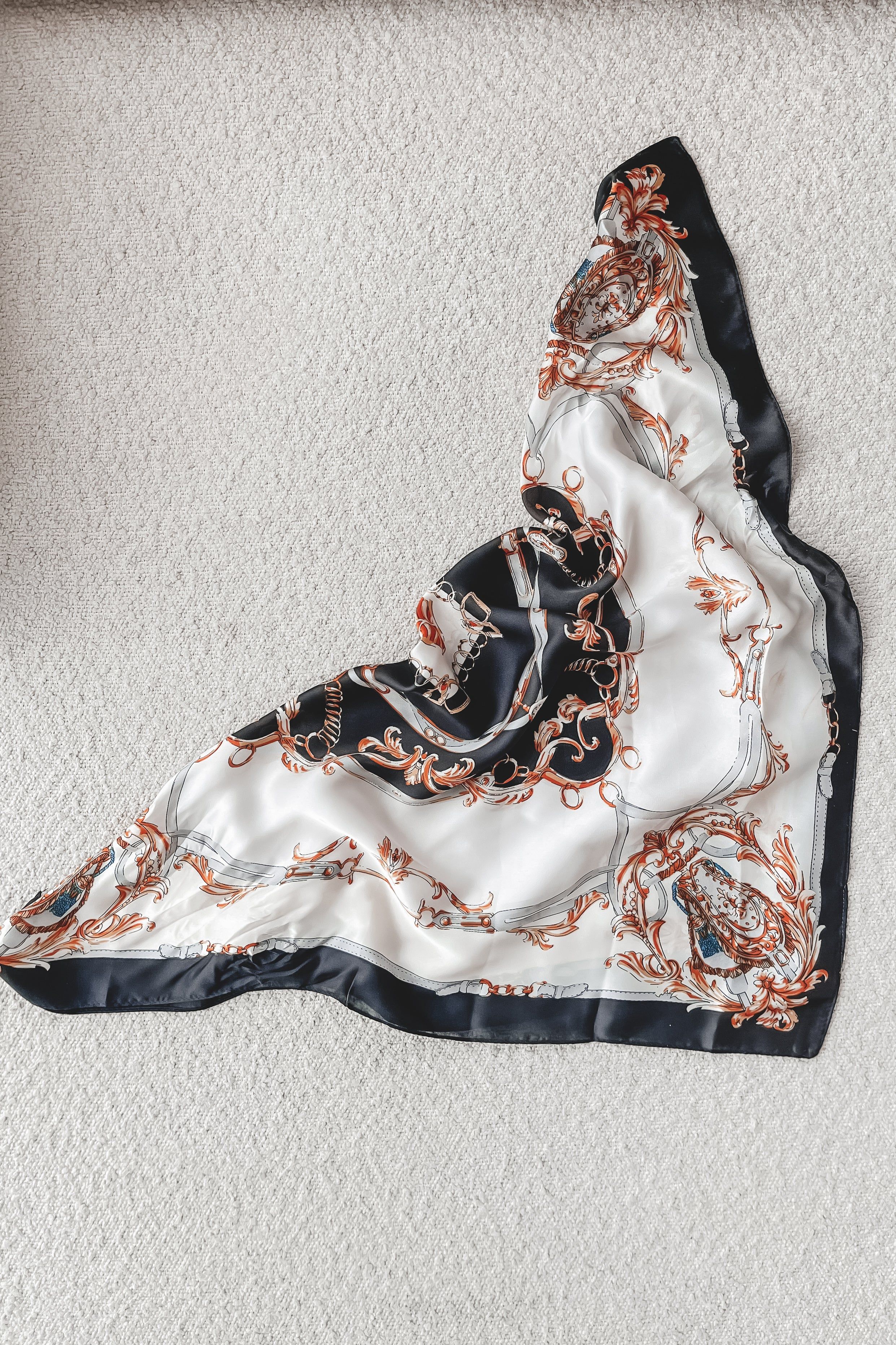 Oh So Stylish Abstract Satin Head Scarf sold by Amazing Lace product image thumbnail 3