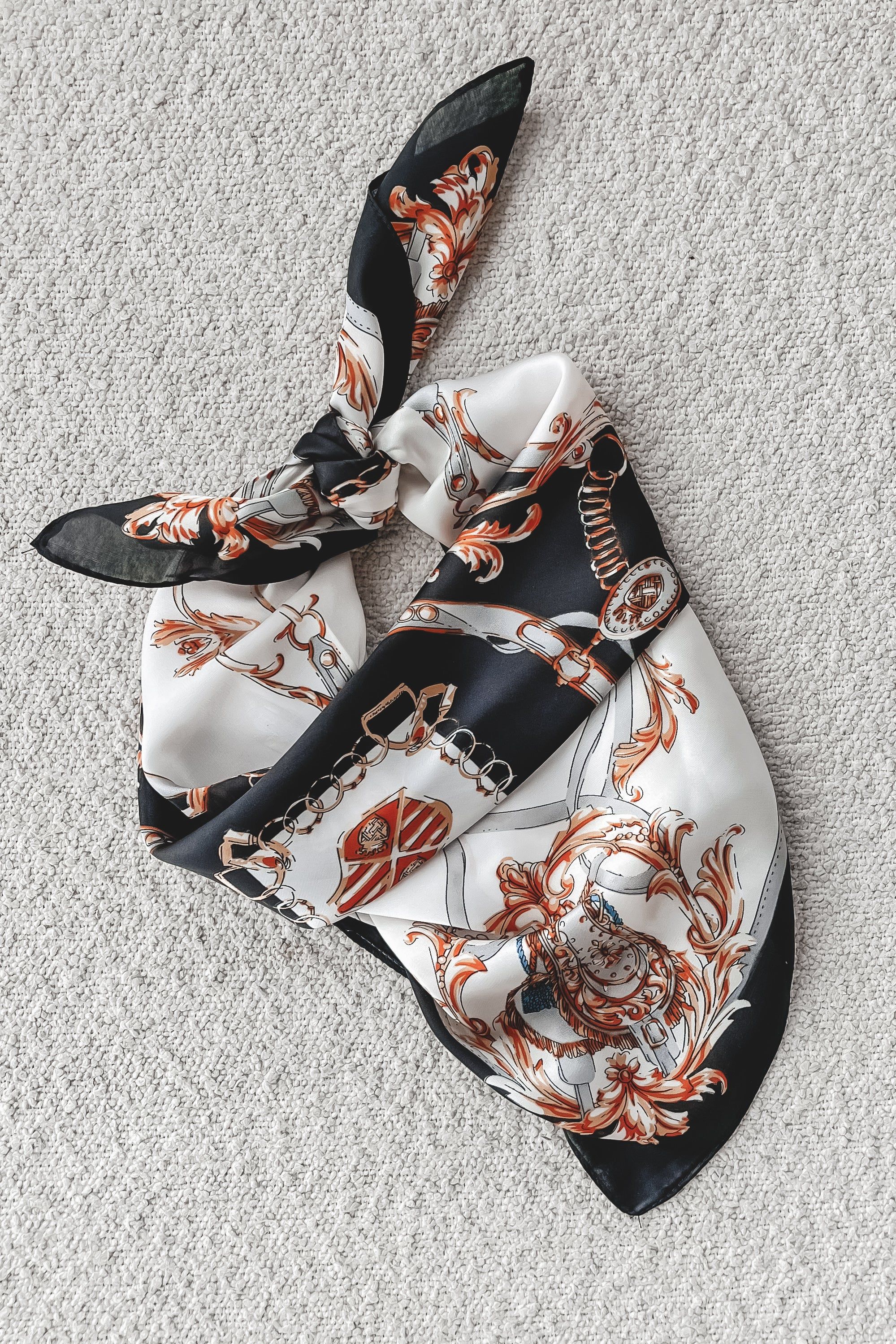 Oh So Stylish Abstract Satin Head Scarf sold by Amazing Lace product image thumbnail 2