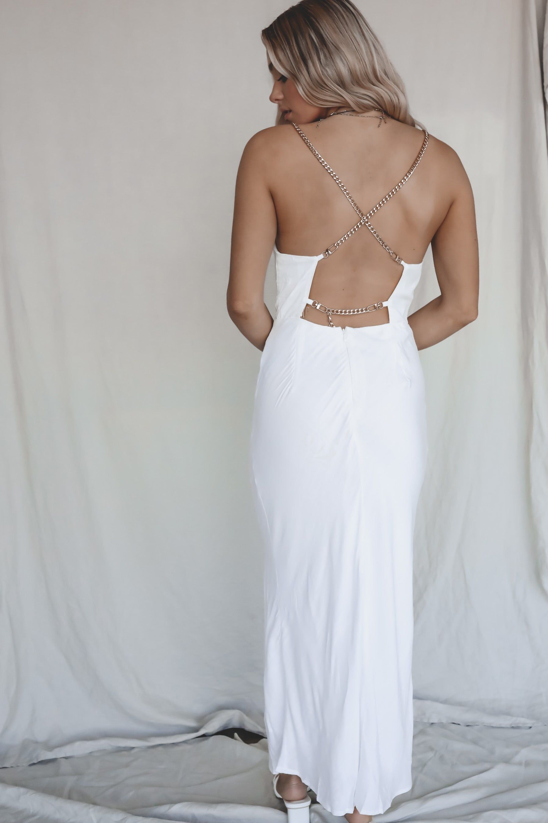 All Glitz All Glam White Maxi Dress sold by Amazing Lace product image thumbnail 3