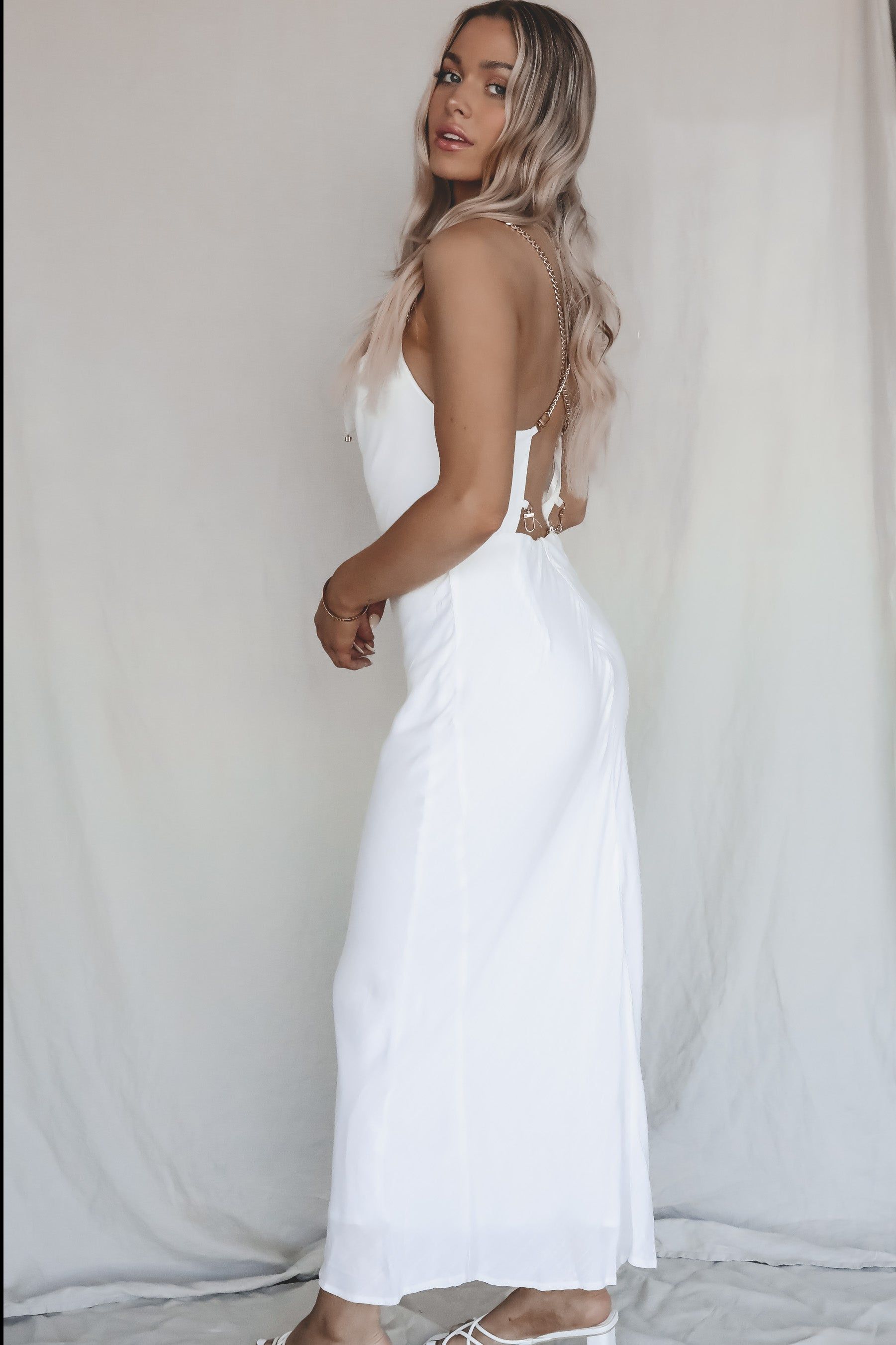 All Glitz All Glam White Maxi Dress sold by Amazing Lace product image thumbnail 5