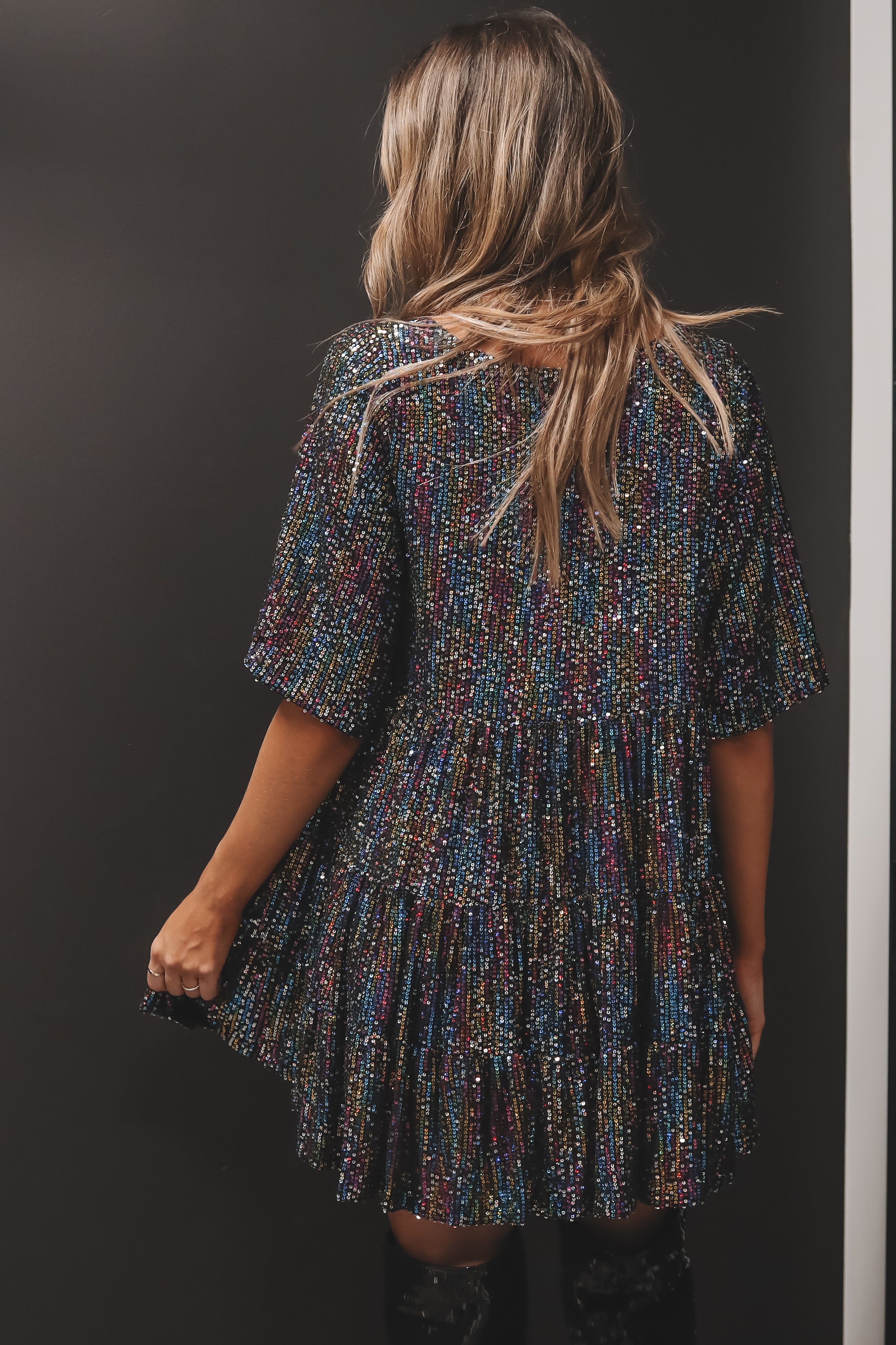 HOLIDAY DEAL My Queen Starry Nights Babydoll Dress sold by Amazing Lace product image thumbnail 3