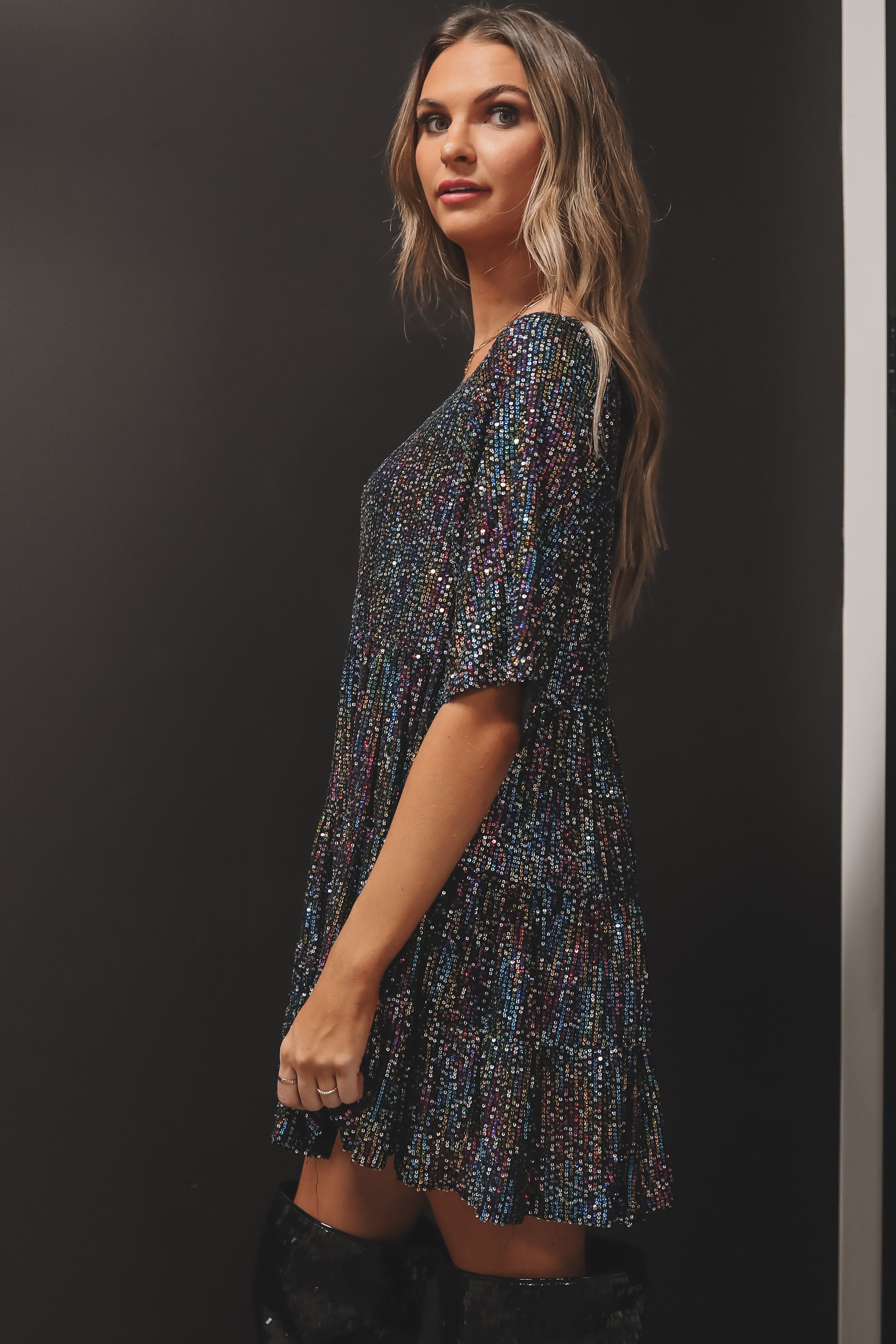 HOLIDAY DEAL My Queen Starry Nights Babydoll Dress sold by Amazing Lace product image thumbnail 6