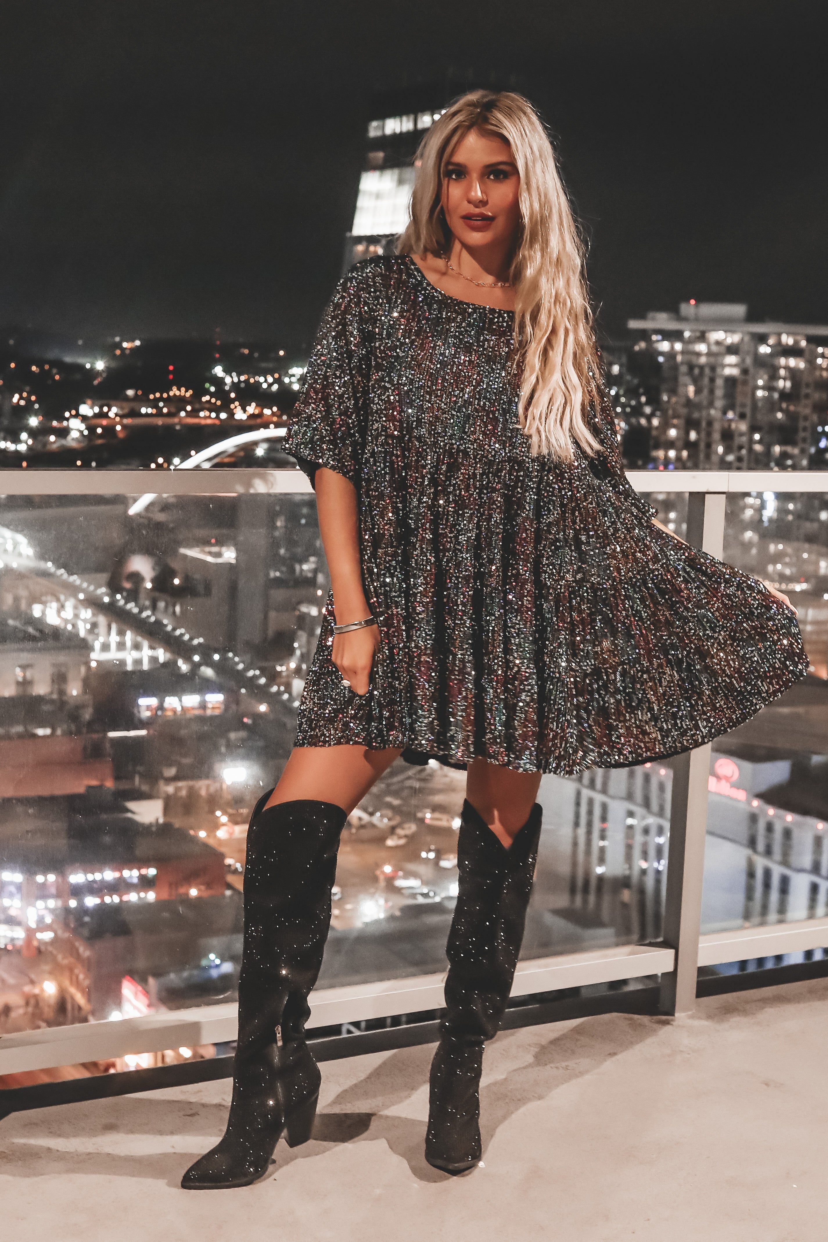 HOLIDAY DEAL My Queen Starry Nights Babydoll Dress sold by Amazing Lace product image thumbnail 15