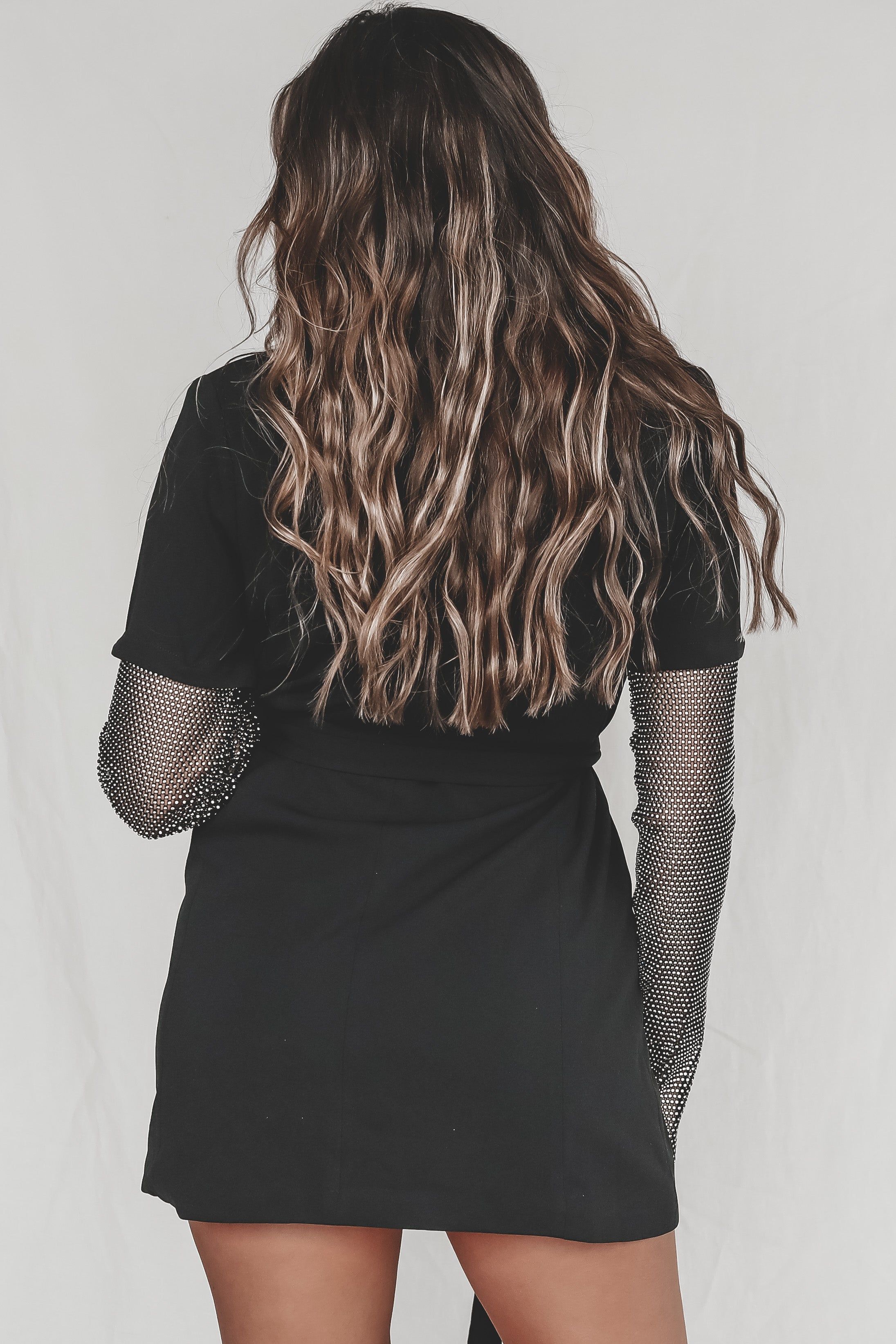 HOLIDAY DEAL Sassy And Sophisticated Rhinestone Sleeve Blazer Dress sold by Amazing Lace product image thumbnail 11