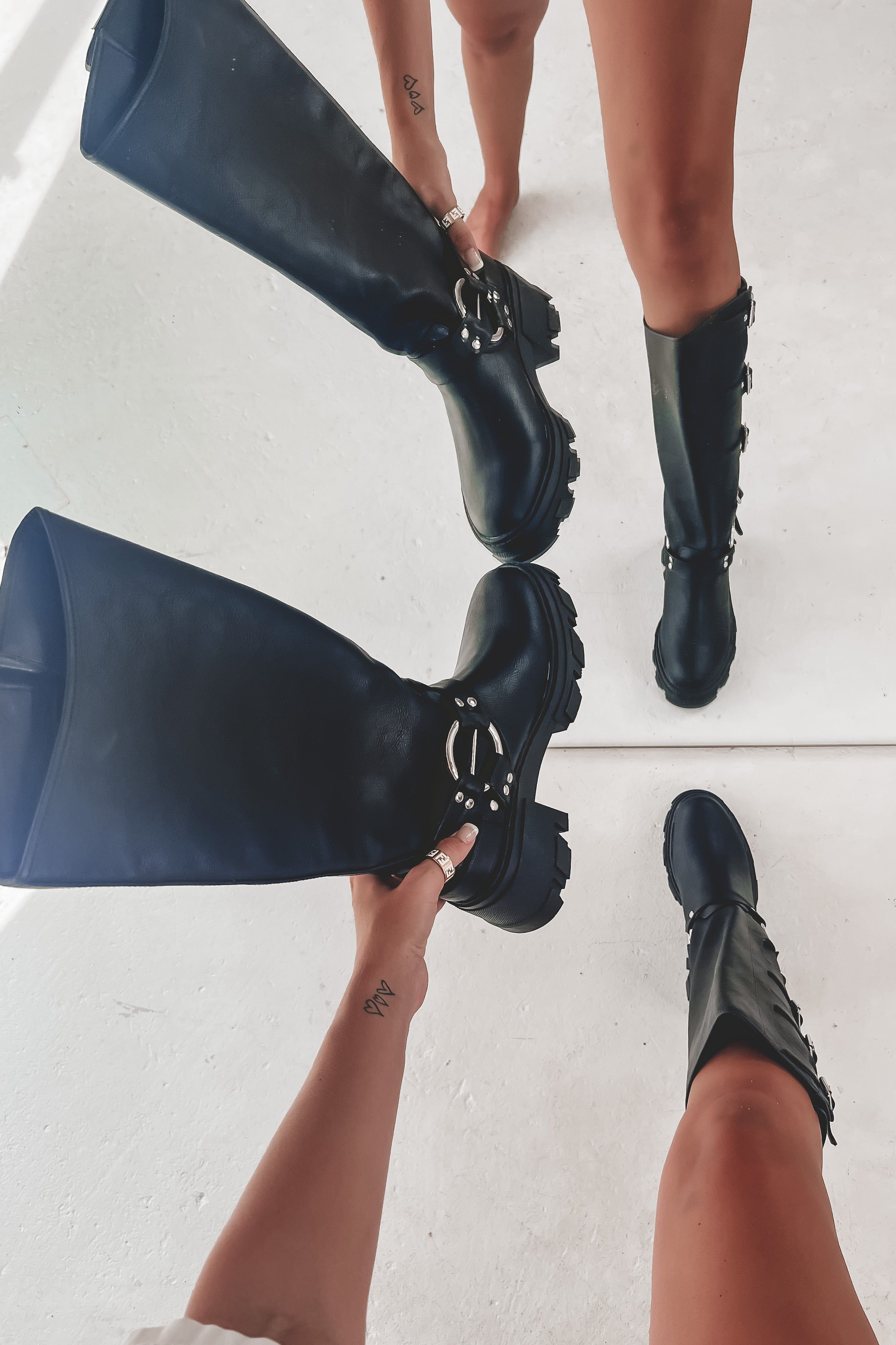 Cause A Scene Platform Moto Boots sold by Amazing Lace product image thumbnail 2