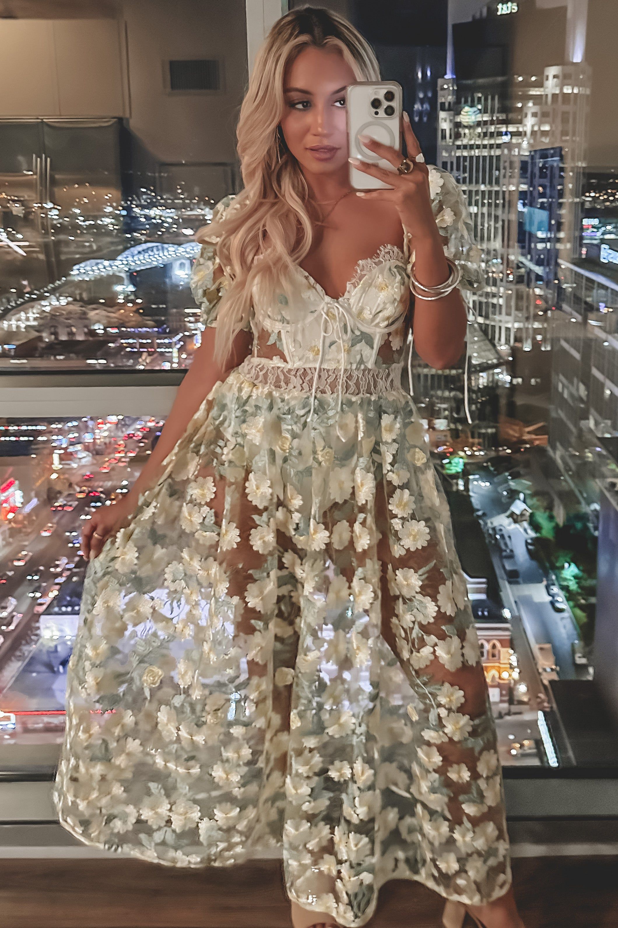 knee length dresses for ladies For Love & Lemons Darla Midi Dress Black  blueandcream