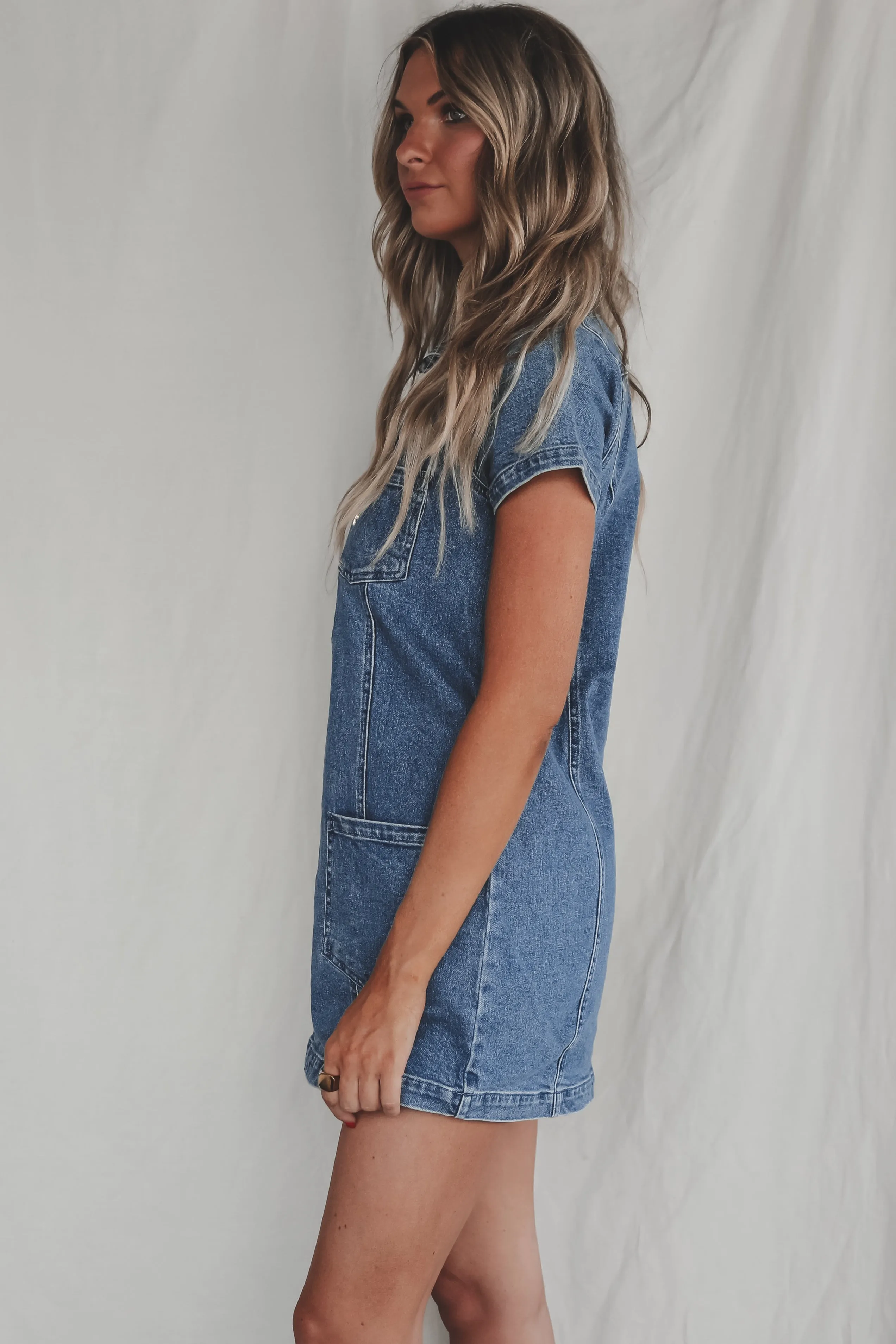 DEAL SHOW ME YOUR MUMU Prescott Denim Dress sold by Amazing Lace product image thumbnail 3