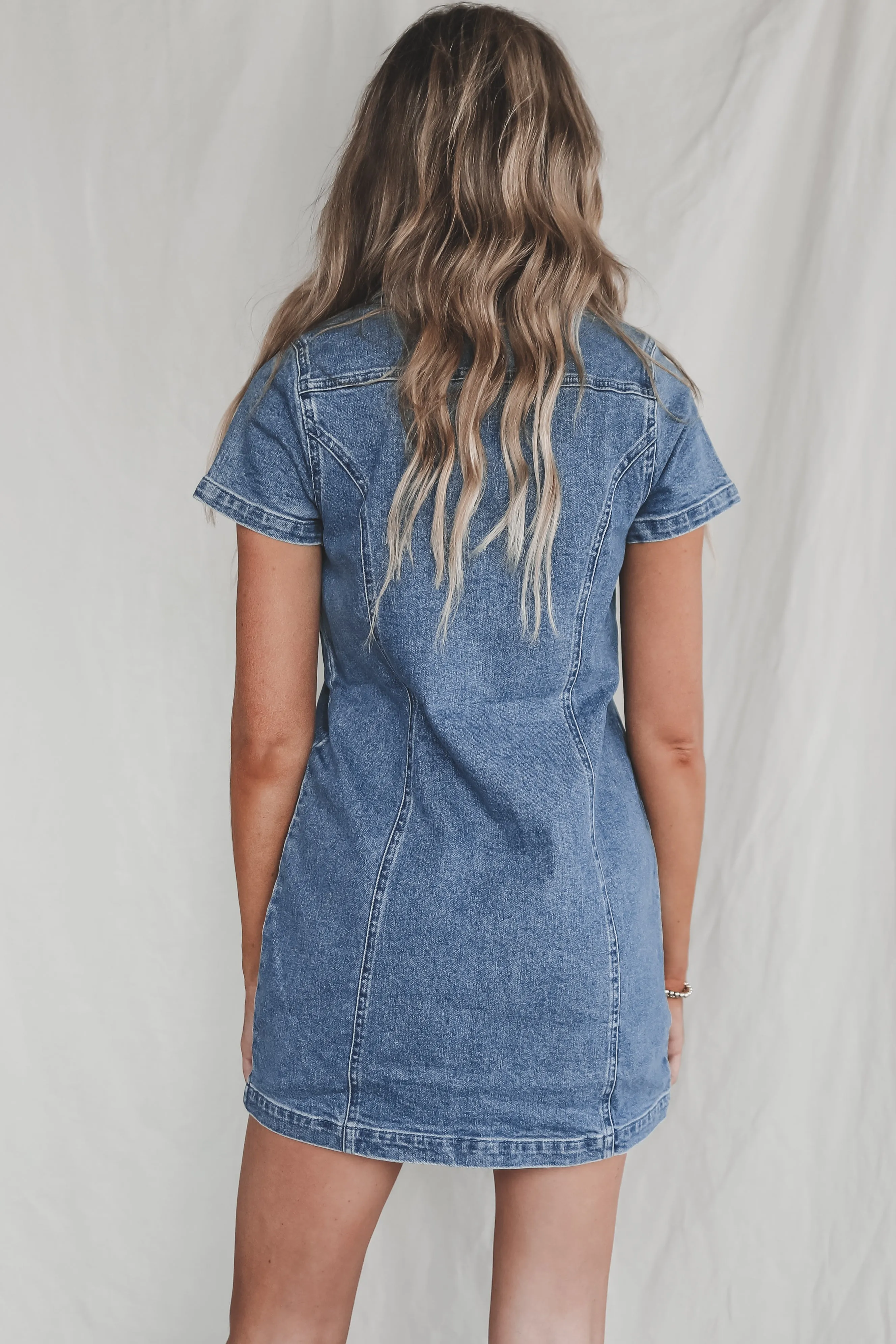 DEAL SHOW ME YOUR MUMU Prescott Denim Dress sold by Amazing Lace product image thumbnail 4