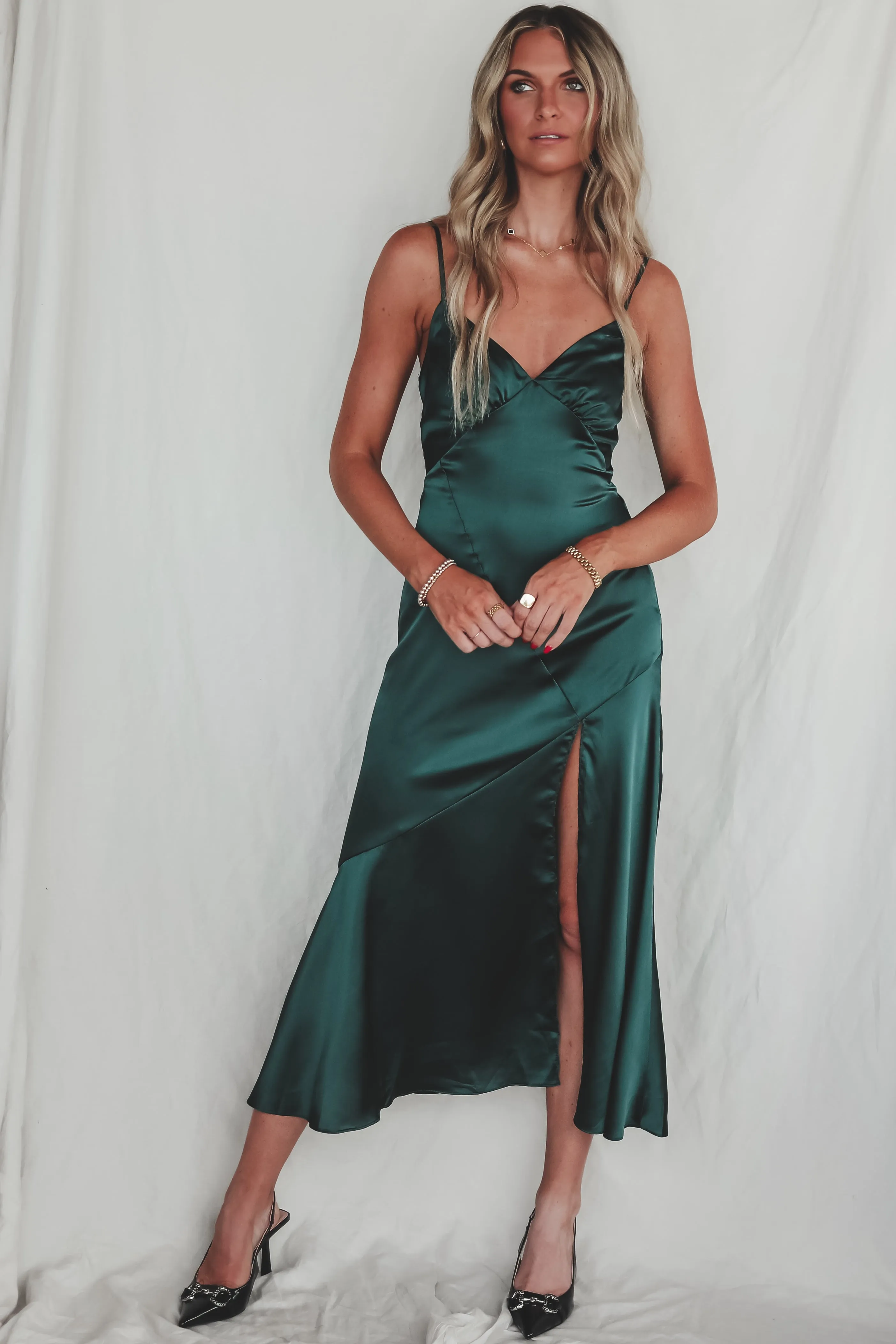 DEAL Extra Special Plus One Satin Maxi Dress sold by Amazing Lace product image thumbnail 2