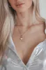 DEAL My Heart Is Here Double-Sided Dainty 18k Gold Heart Necklace sold by Amazing Lace