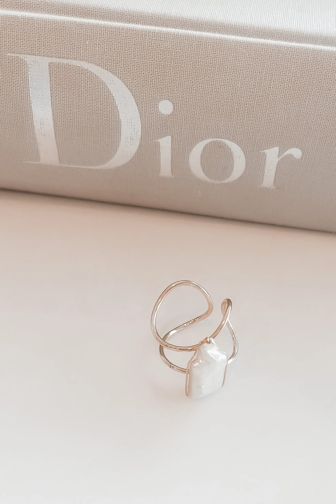 Got A Good Feeling Gold Pearl Statement Ring sold by Amazing Lace product image thumbnail 2